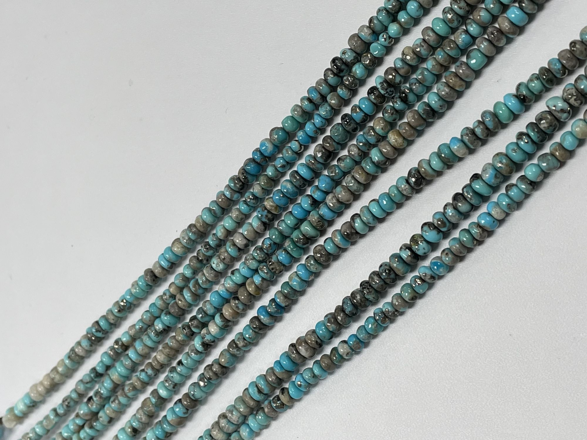 Turquoise Rondelle Smooth