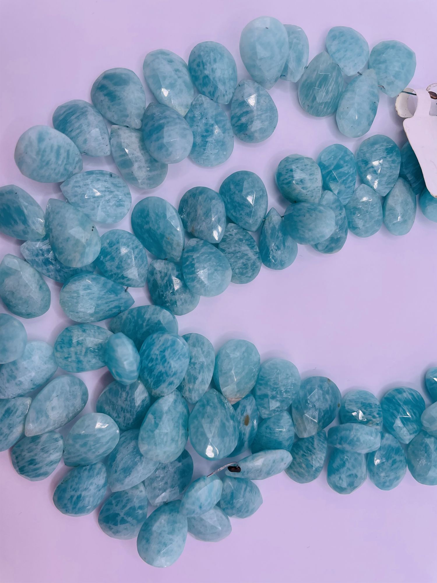 Amazonite Pears Faceted