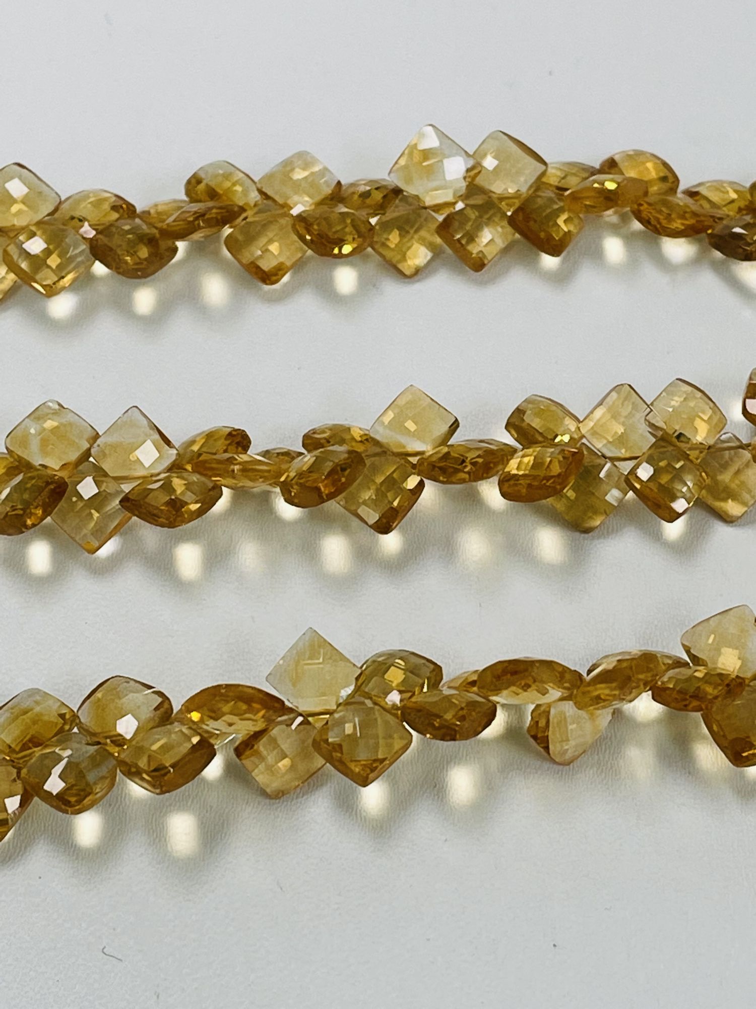 Citrine Cushion Faceted