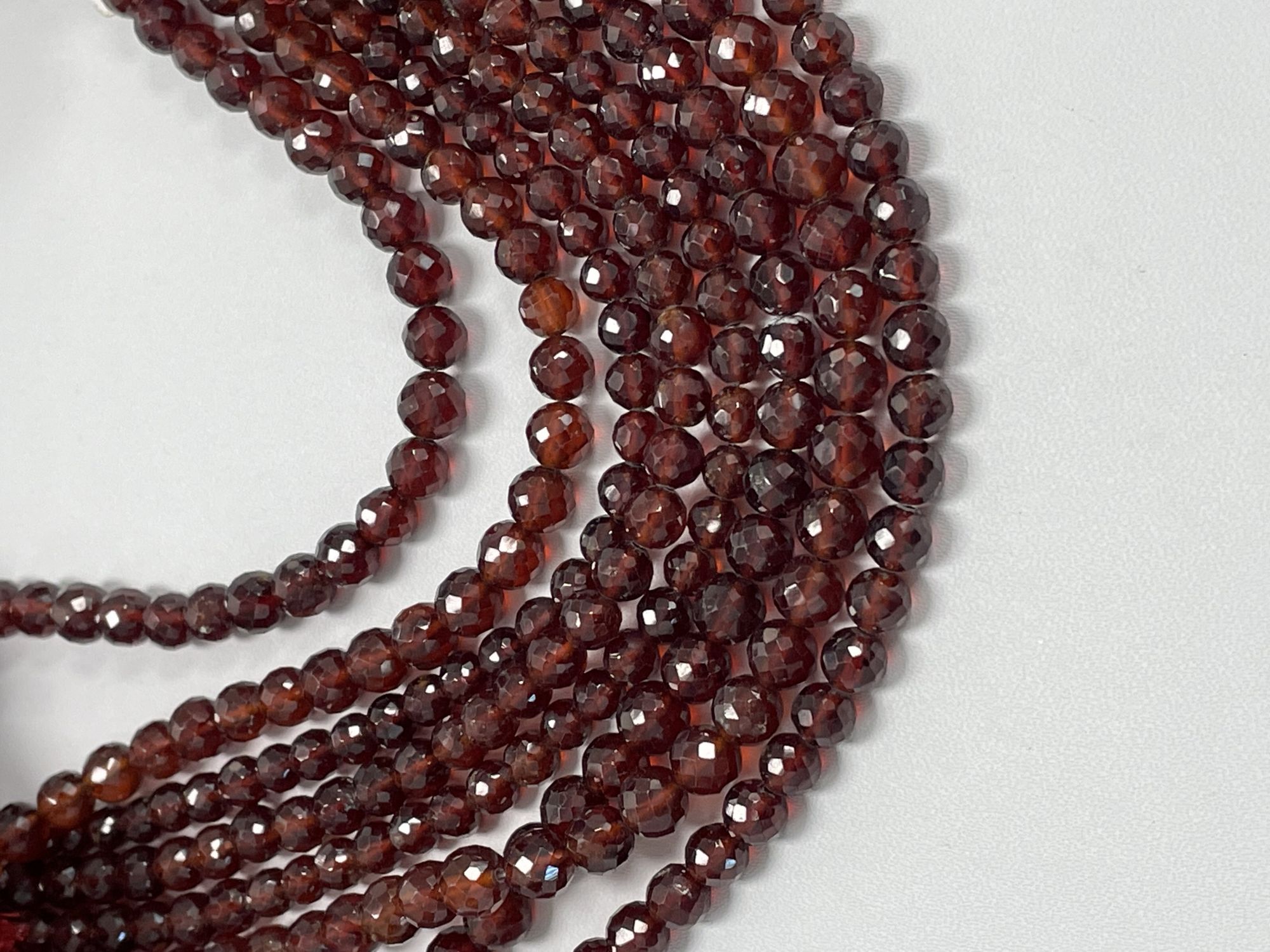 Hessonite Garnet Round Faceted
