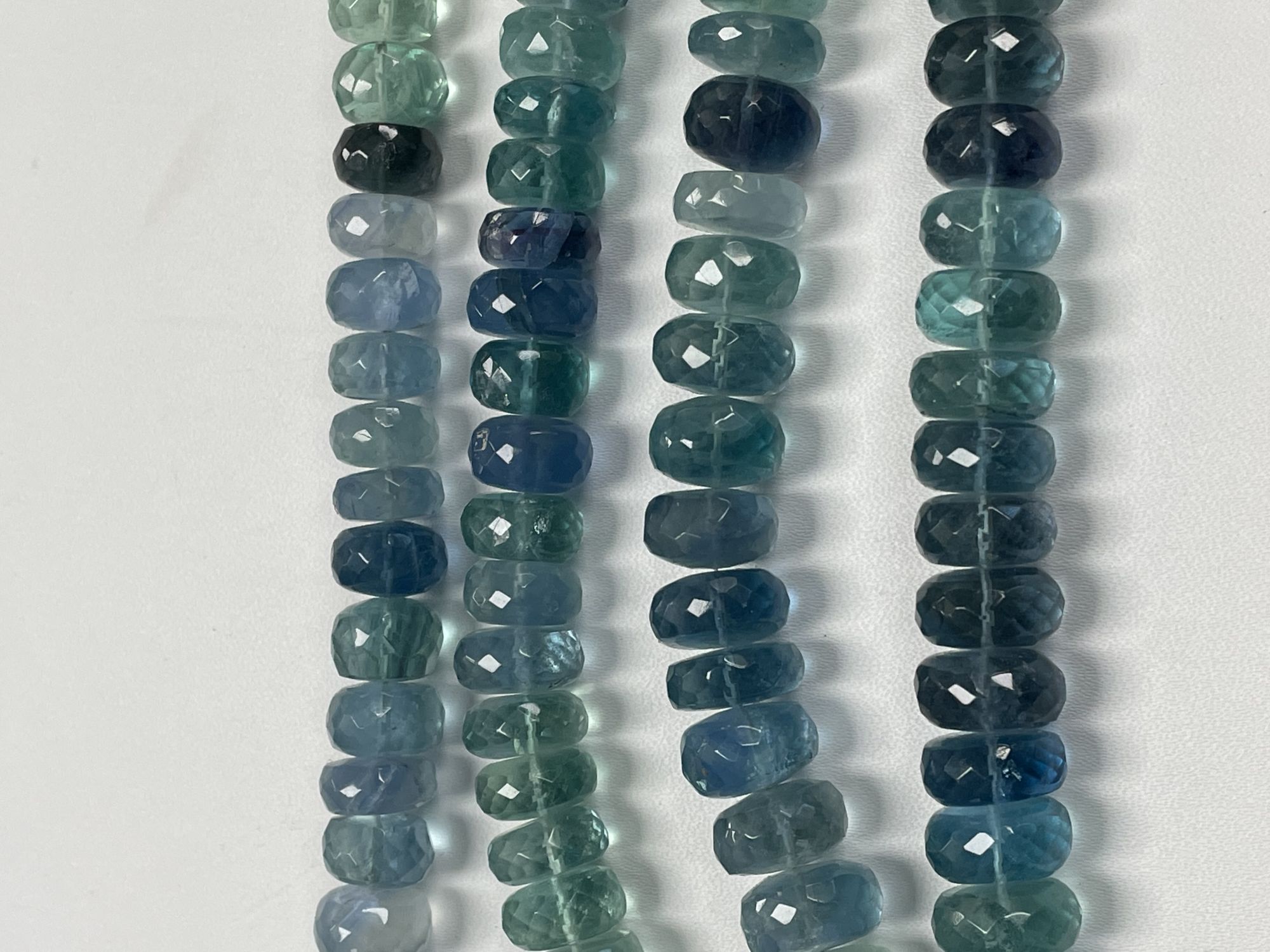 Fluorite Rondelle Faceted