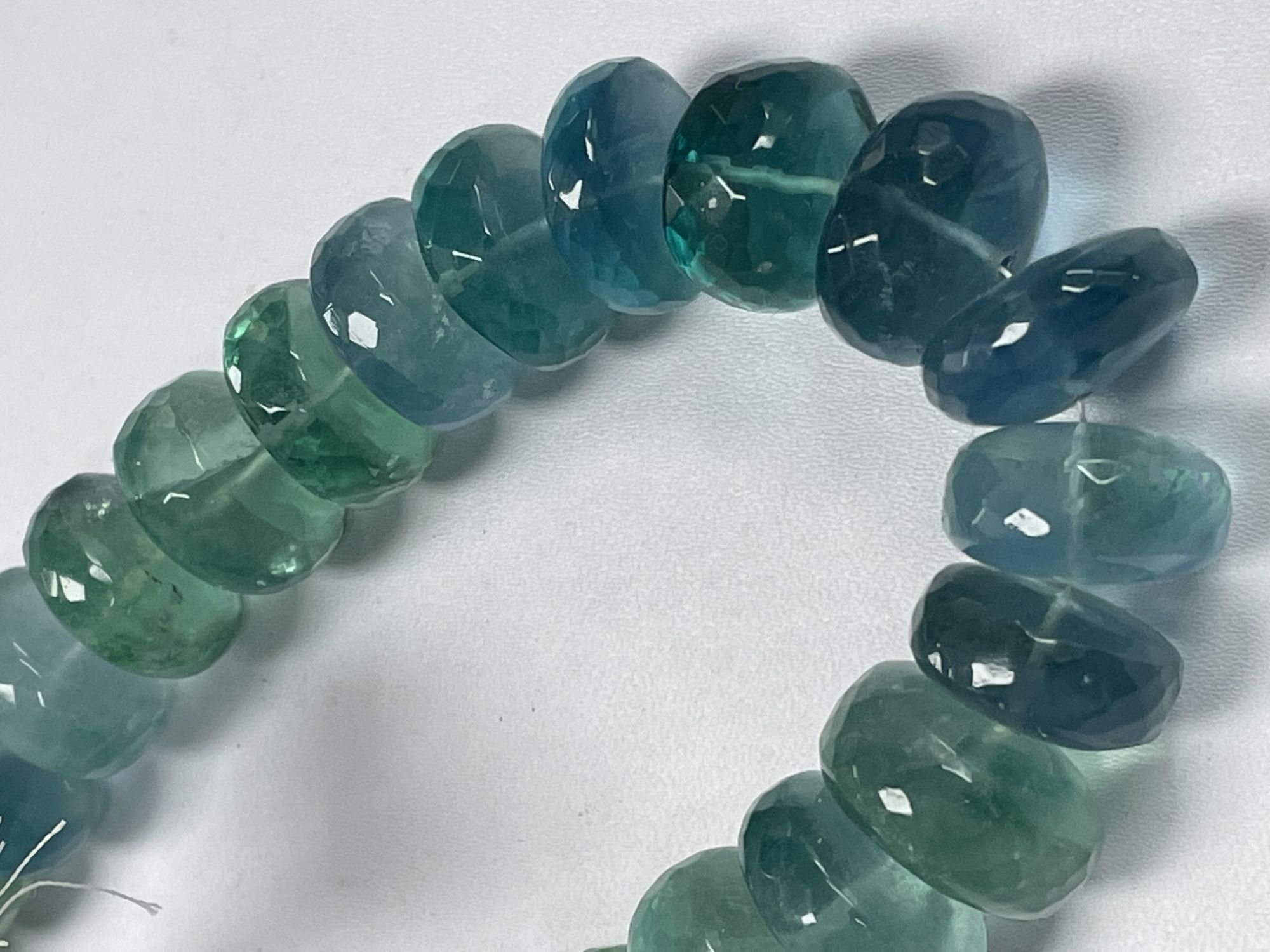 Fluorite Rondelle Faceted