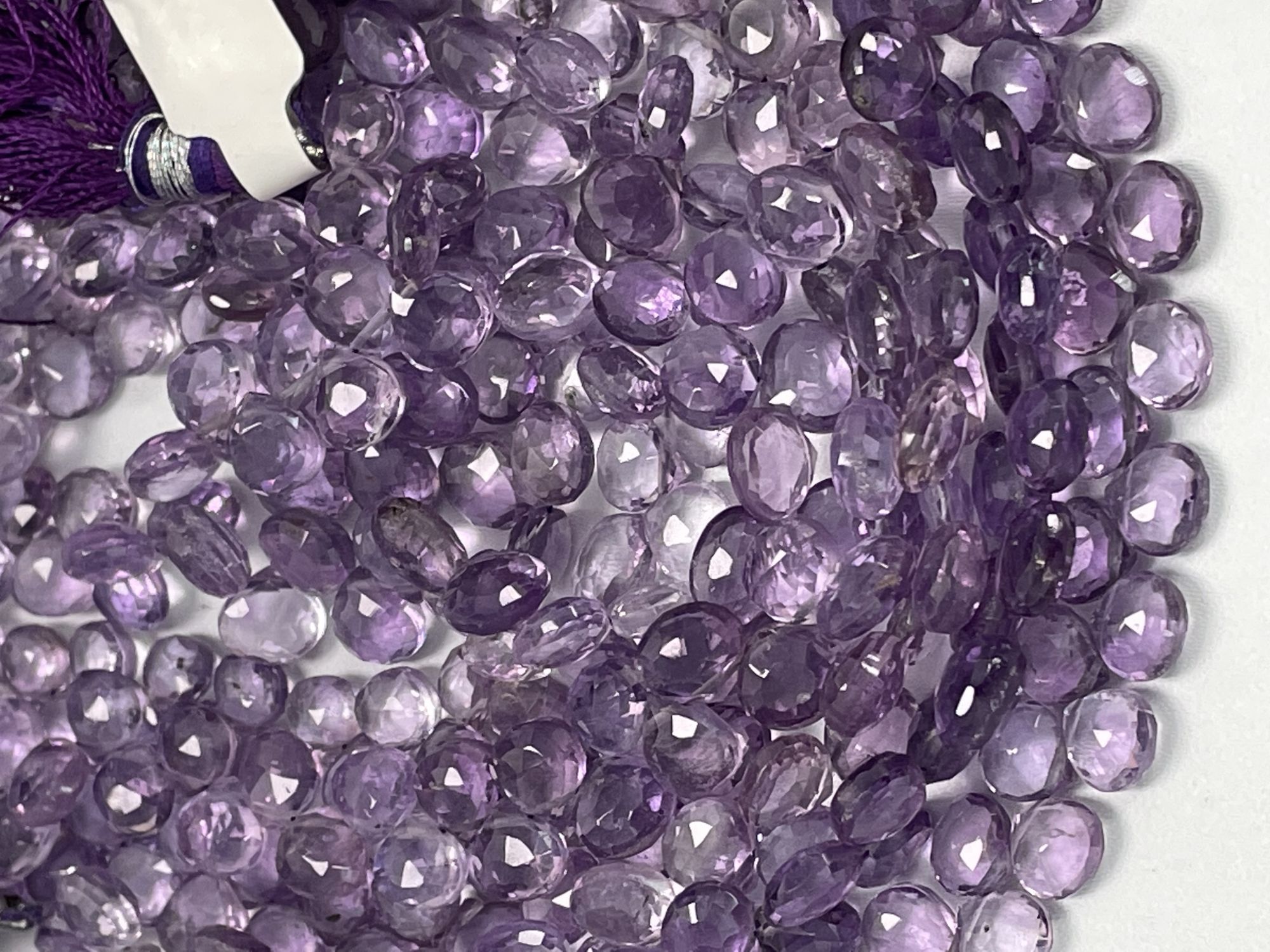 Purple Amethyst Heart Faceted