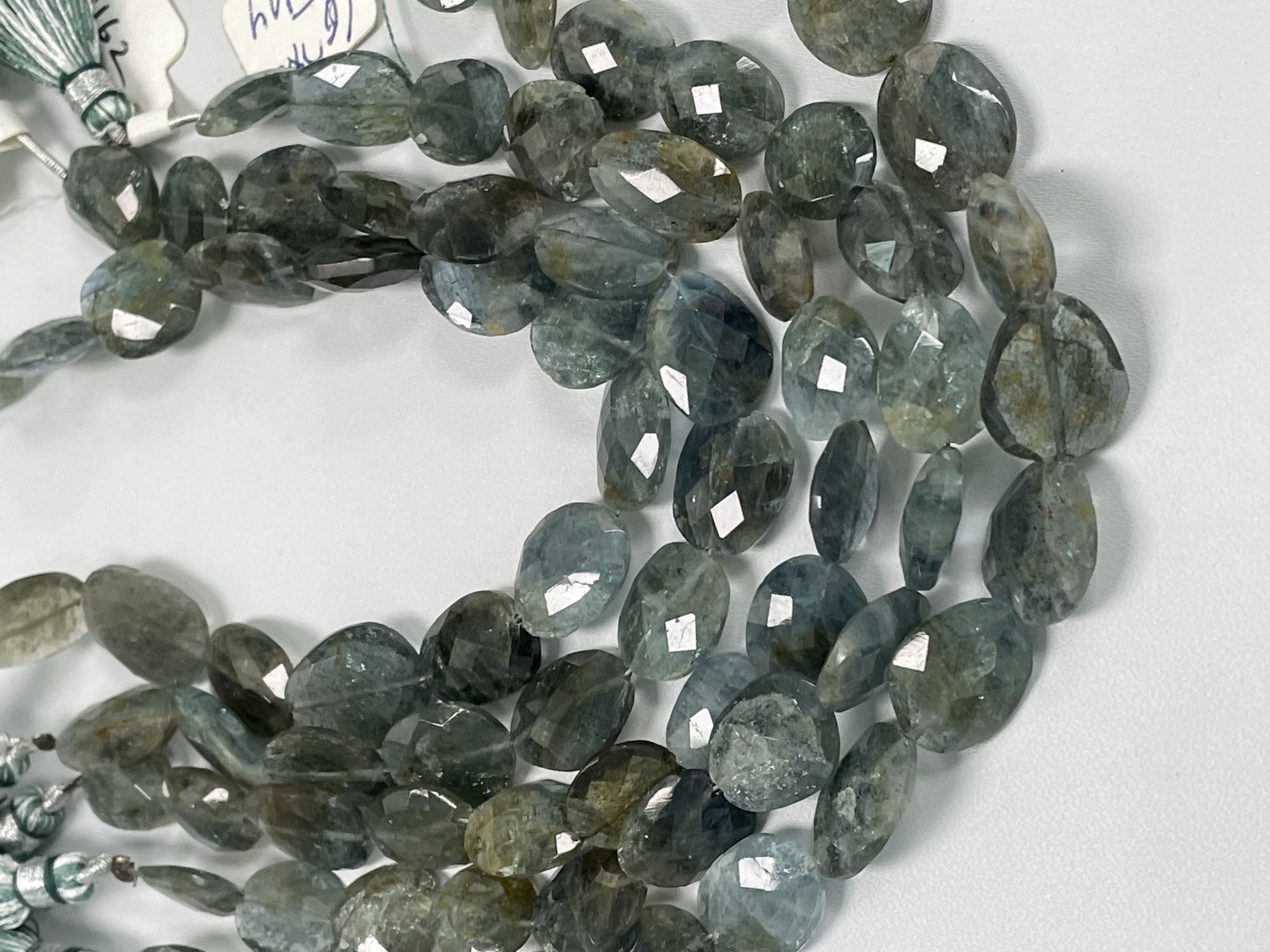 Moss Aquamarine Nugget Faceted