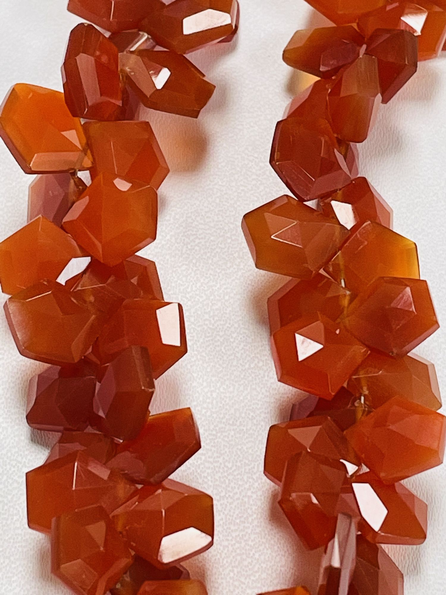 Carnelian Funky Cut Faceted