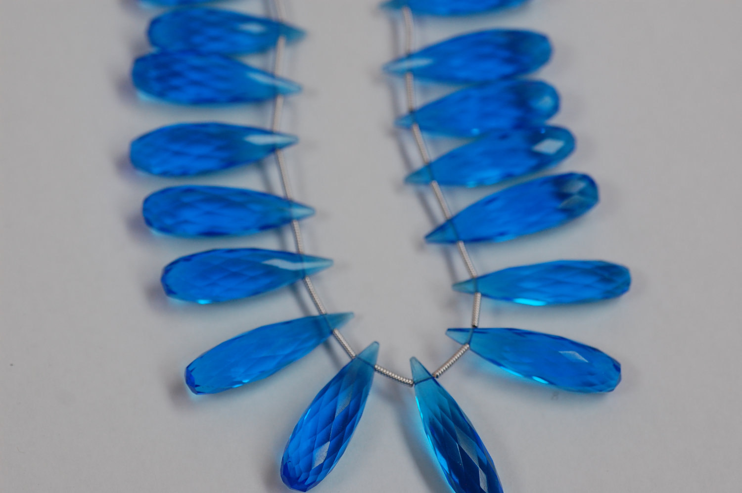 Electric Blue Hydro Quartz Long Drops