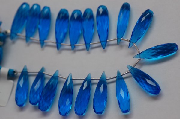 Electric Blue Hydro Quartz Long Drops