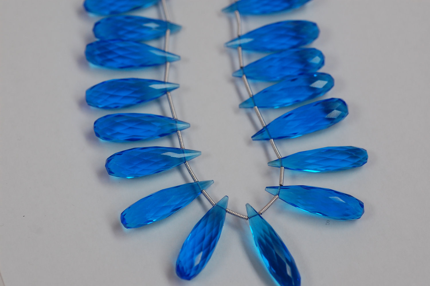 Electric Blue Hydro Quartz Long Drops