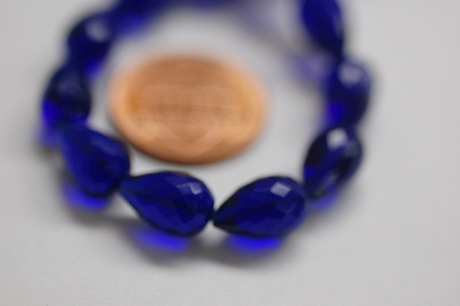 Electric Blue Hydro Quartz Straight Drill Drops Faceted