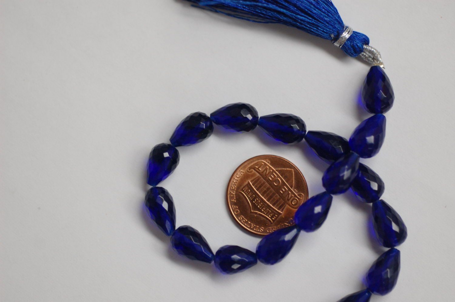 Electric Blue Hydro Quartz Straight Drill Drops Faceted