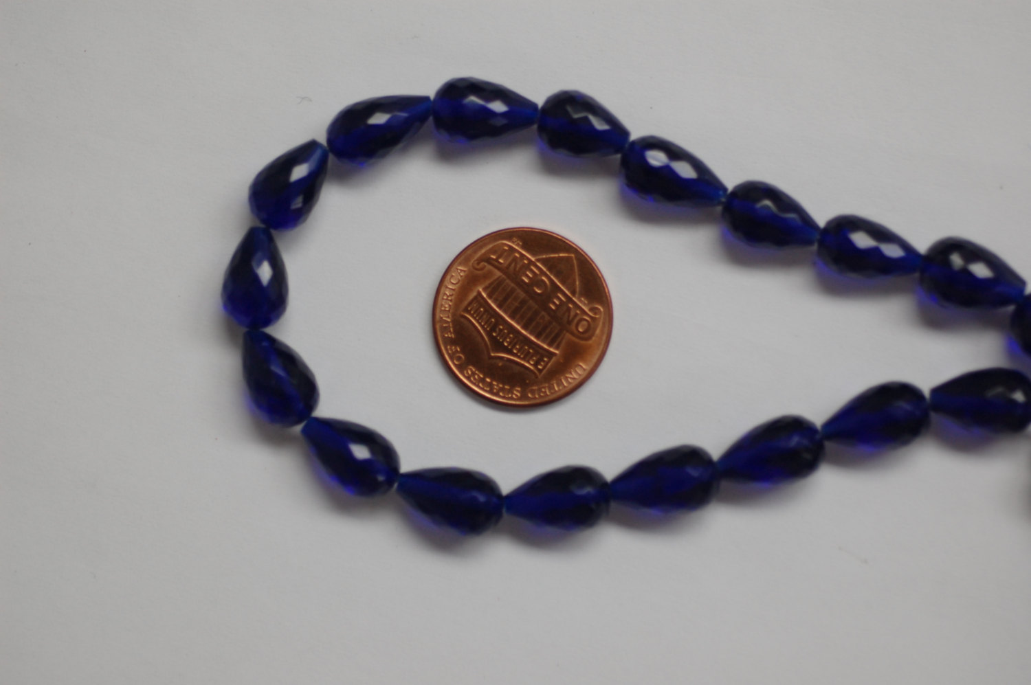 Electric Blue Hydro Quartz Straight Drill Drops Faceted