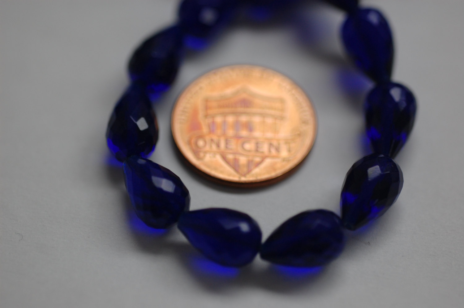 Electric Blue Hydro Quartz Straight Drill Drops Faceted