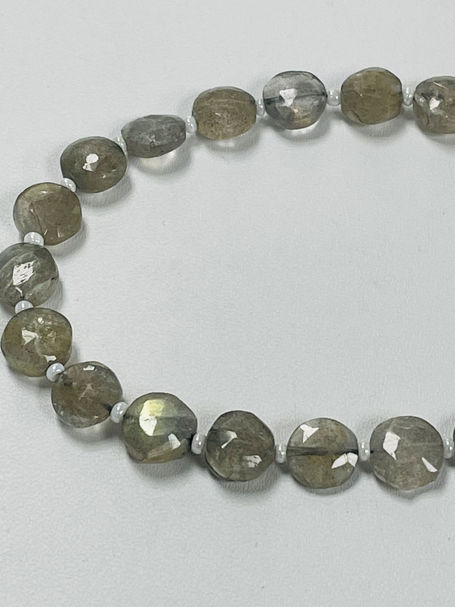 Labradorite Coin Faceted