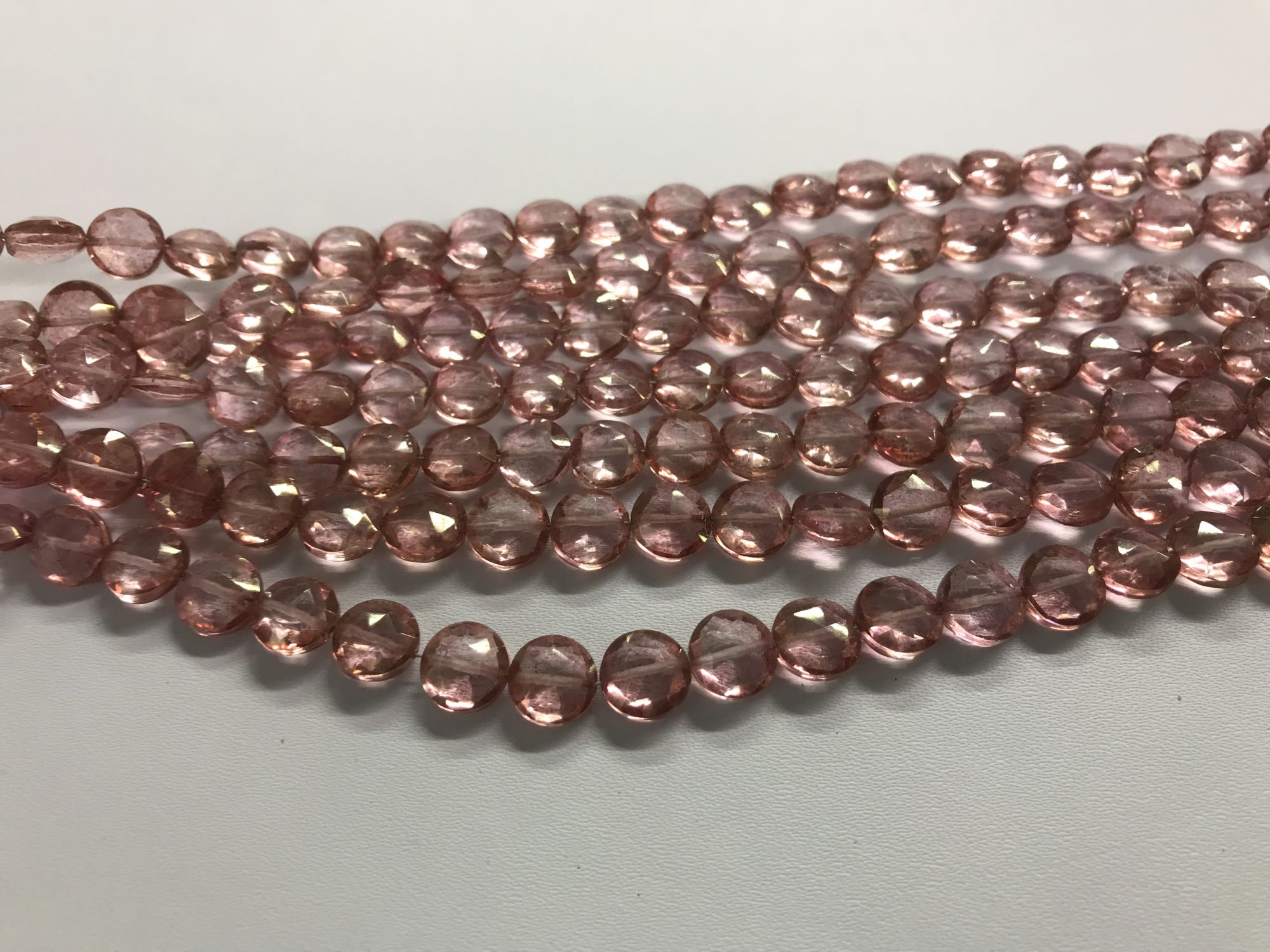 Hydro Quartz Coin Faceted