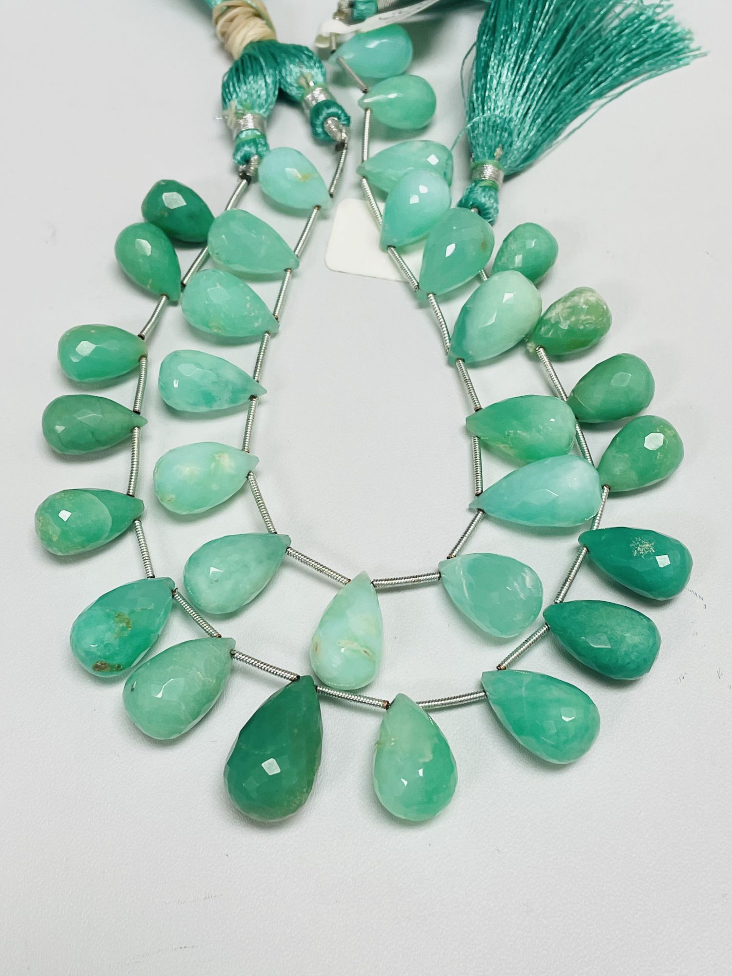 Chrysoprase Drop Faceted