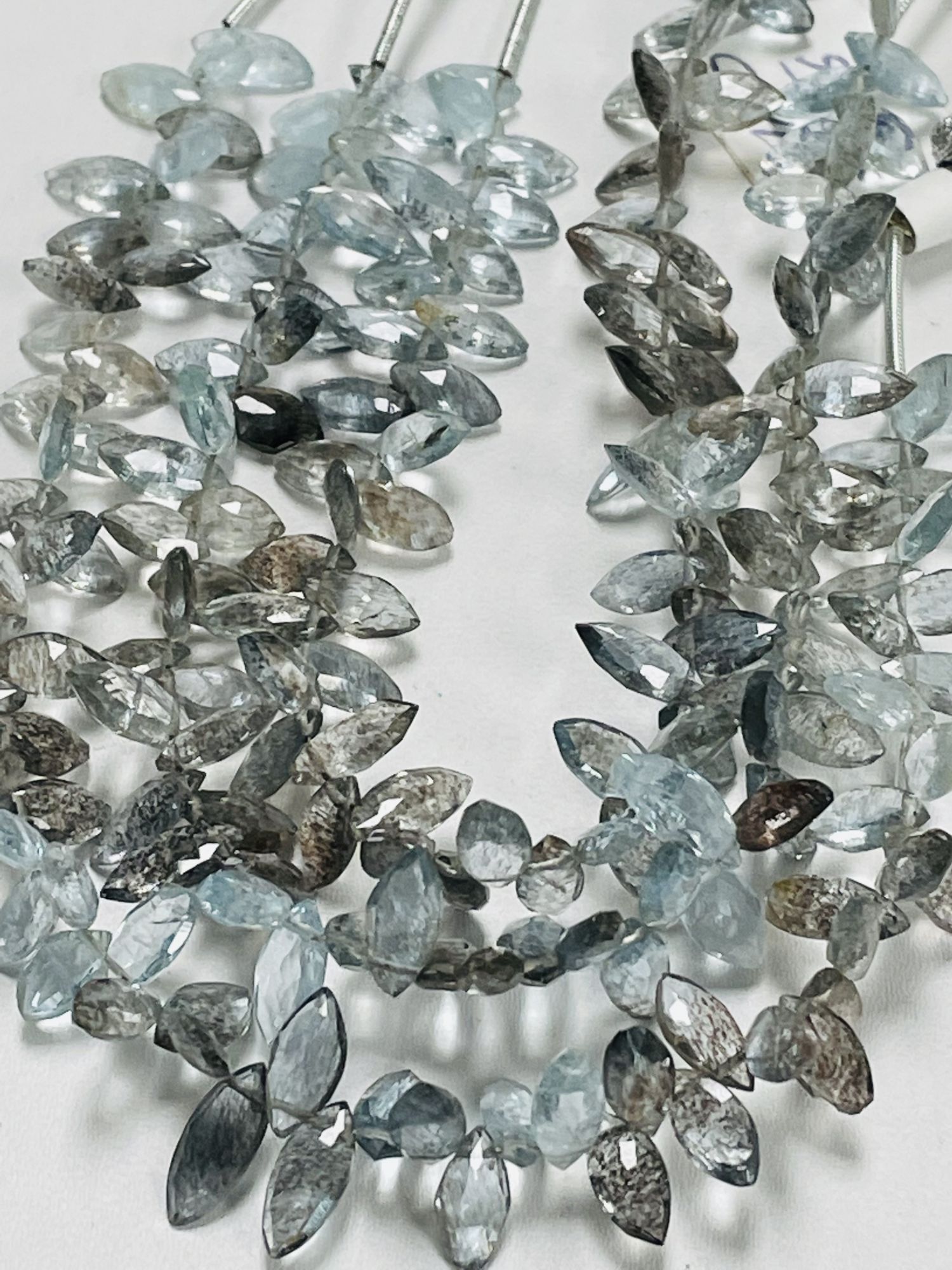 Copper Aquamarine Marquise Faceted