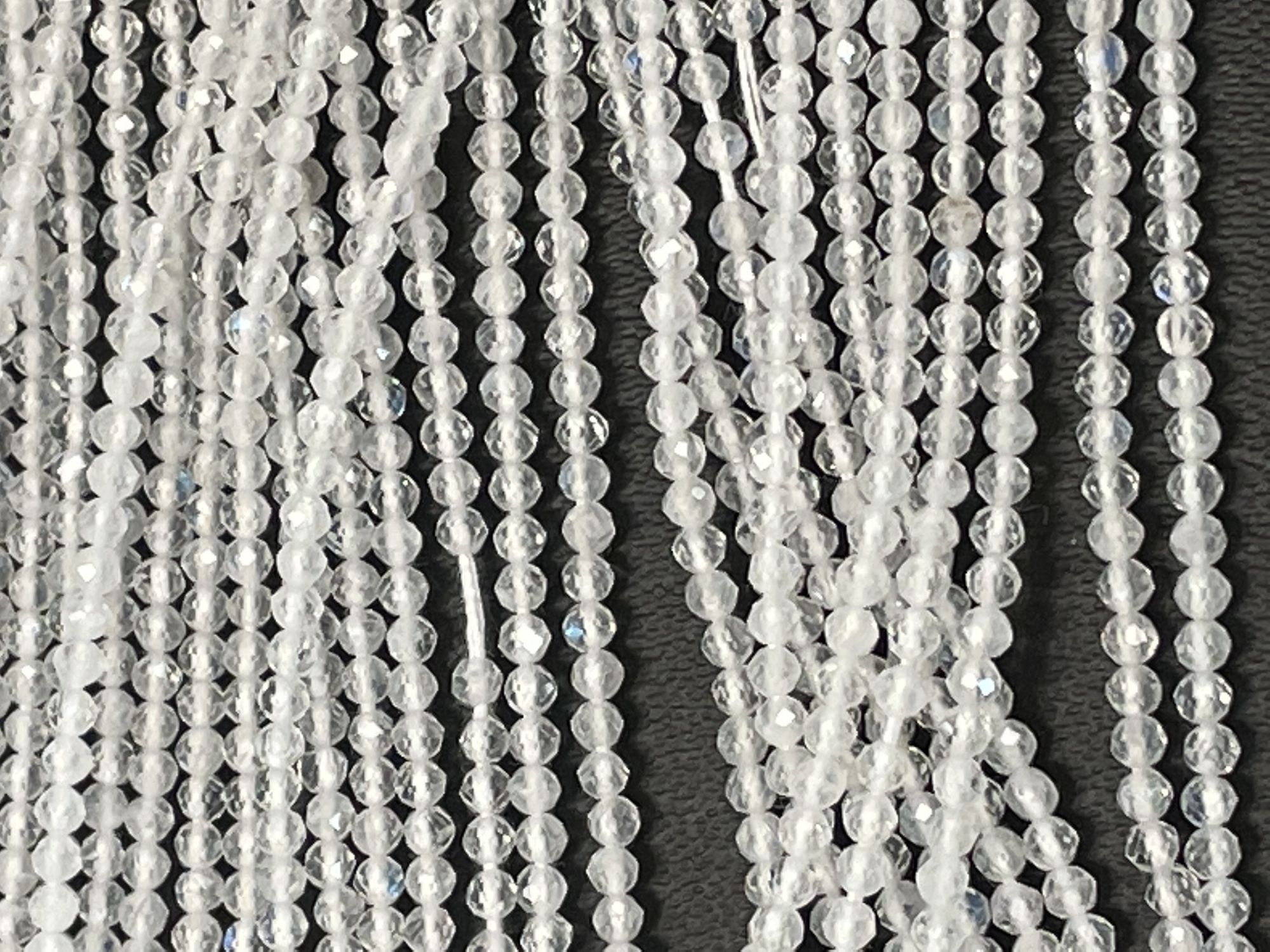 Rainbow Moonstone Rondelle Faceted