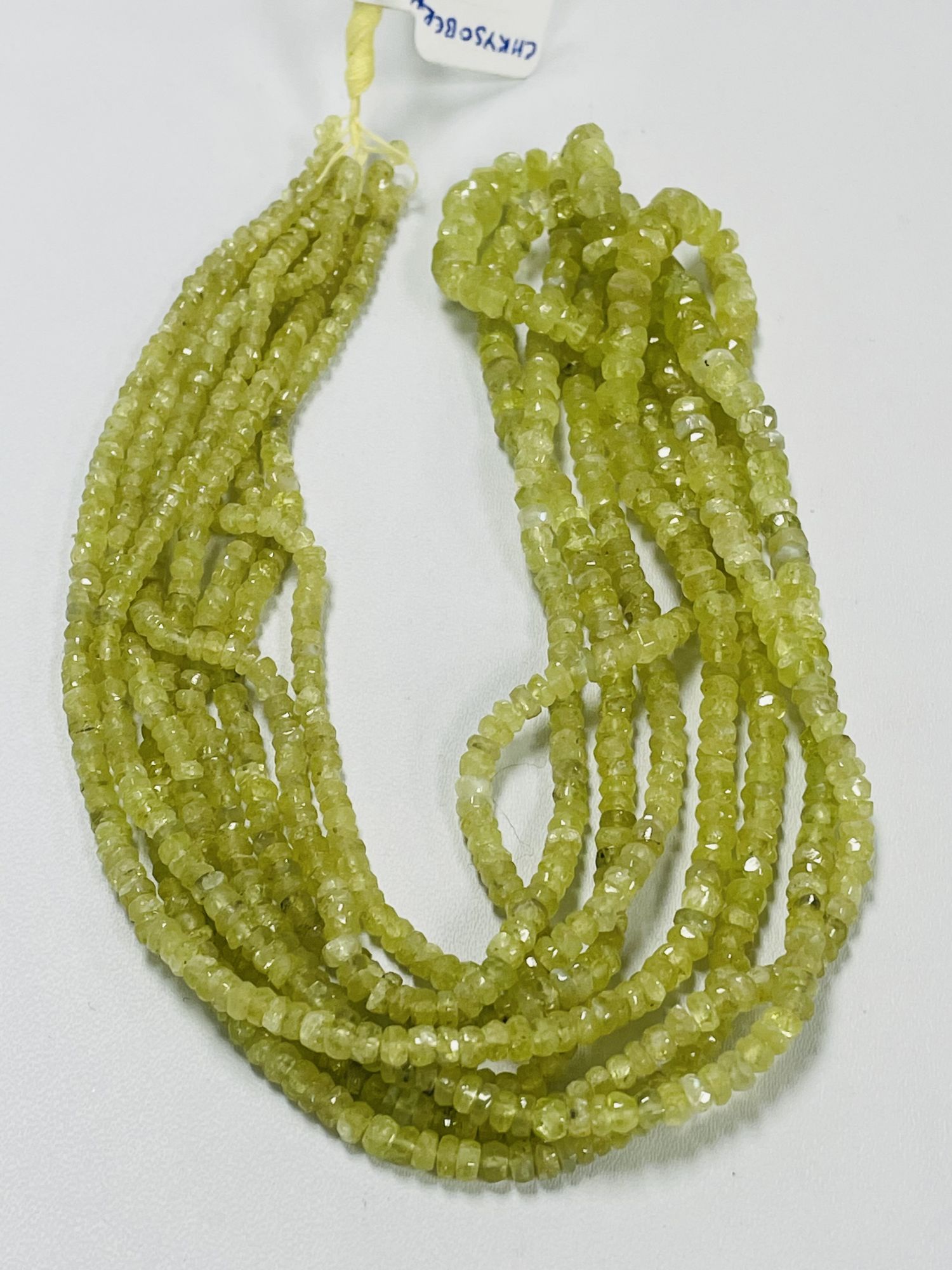 Chrysoberyl Rondelle Faceted