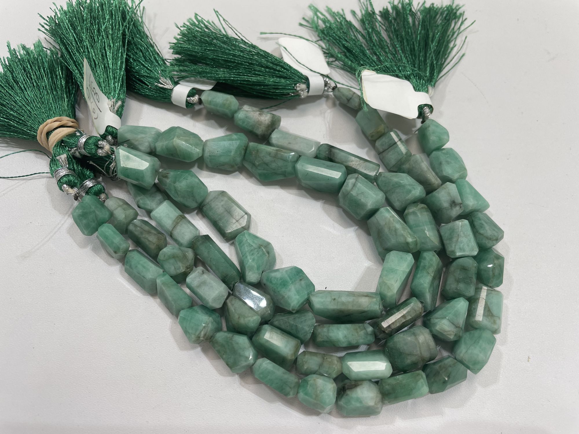 Shaded Emerald Nugget Faceted