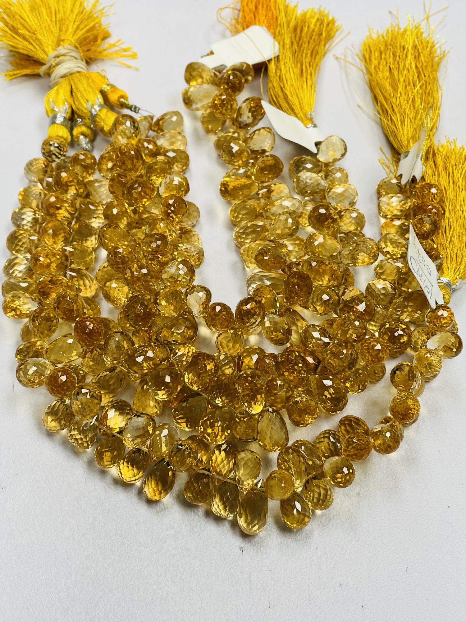 Citrine Drop Faceted