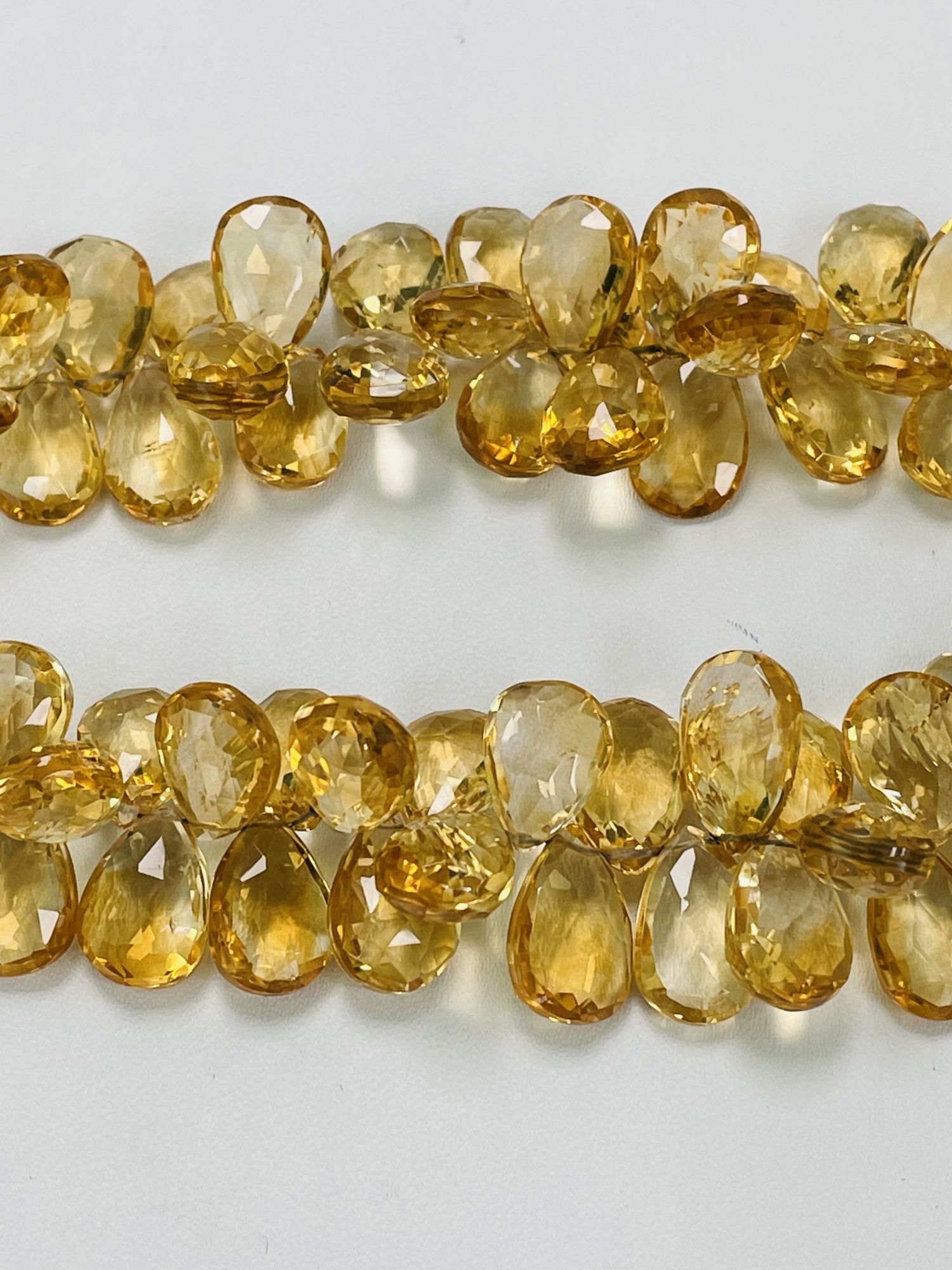 Citrine Pear Faceted