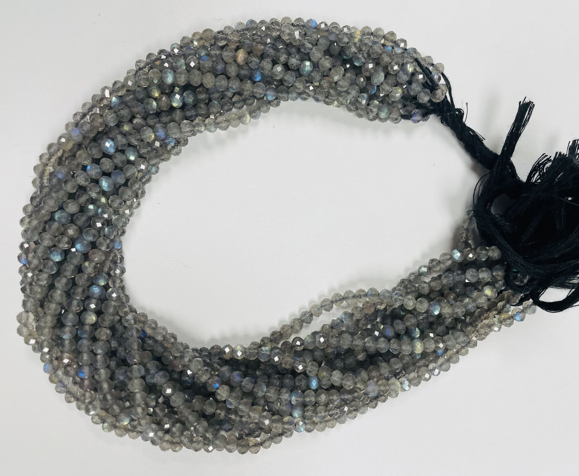 Labradorite Rondelle Faceted