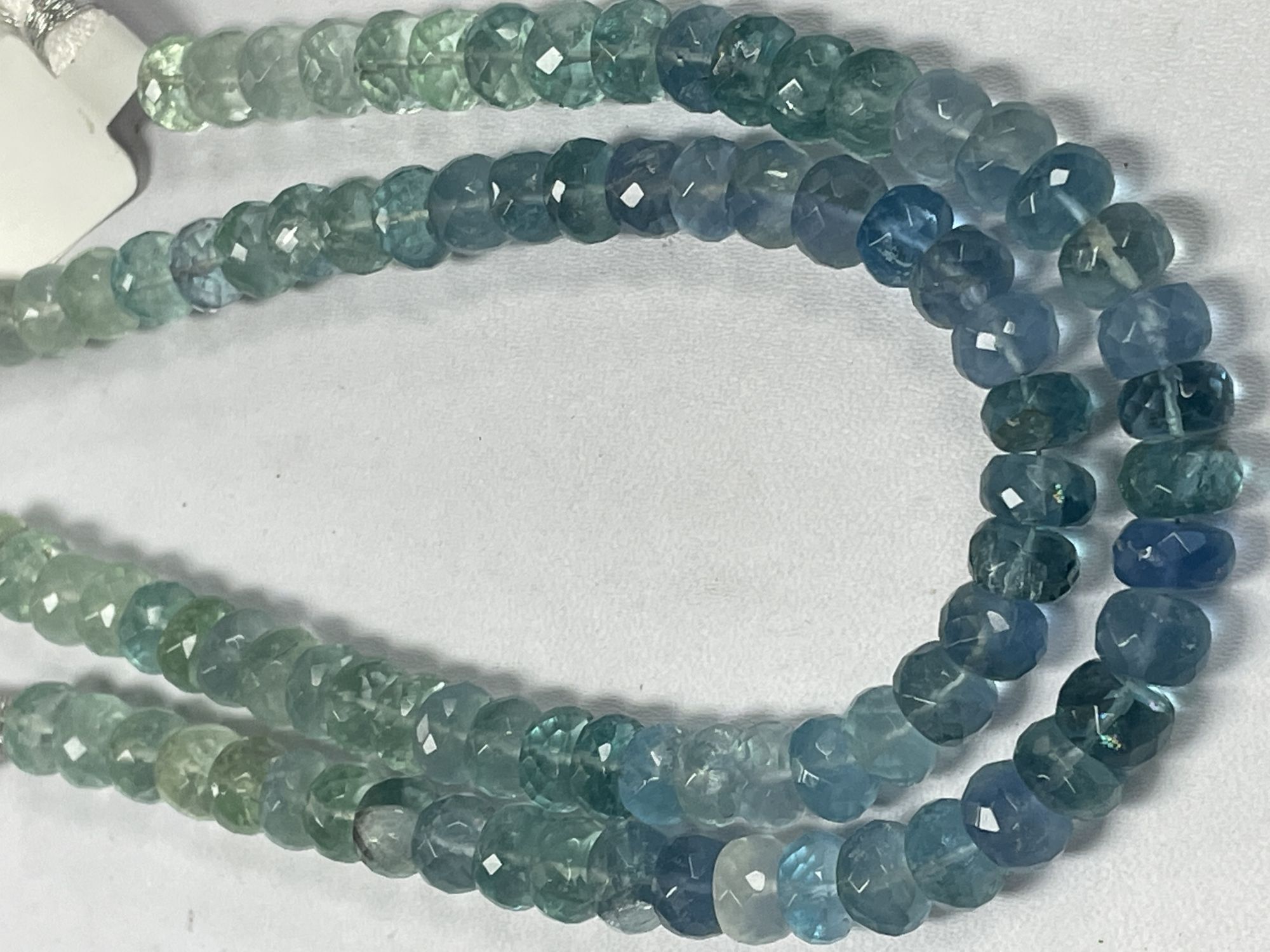 Fluorite Rondelle Faceted