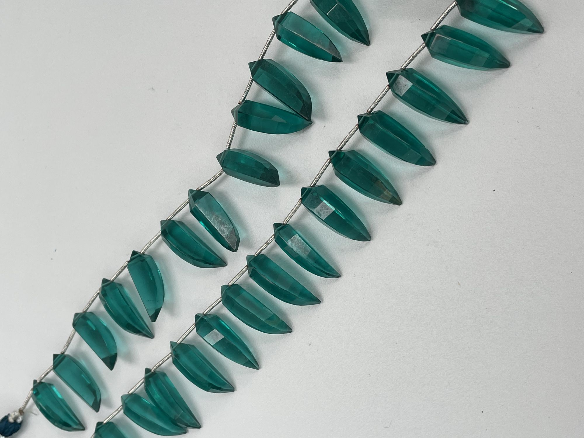 Neon Hydro Quartz Okra Faceted