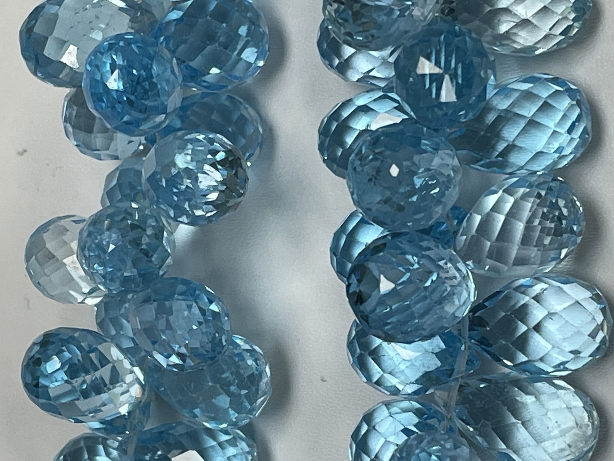 Sky Blue Topaz Drop Faceted