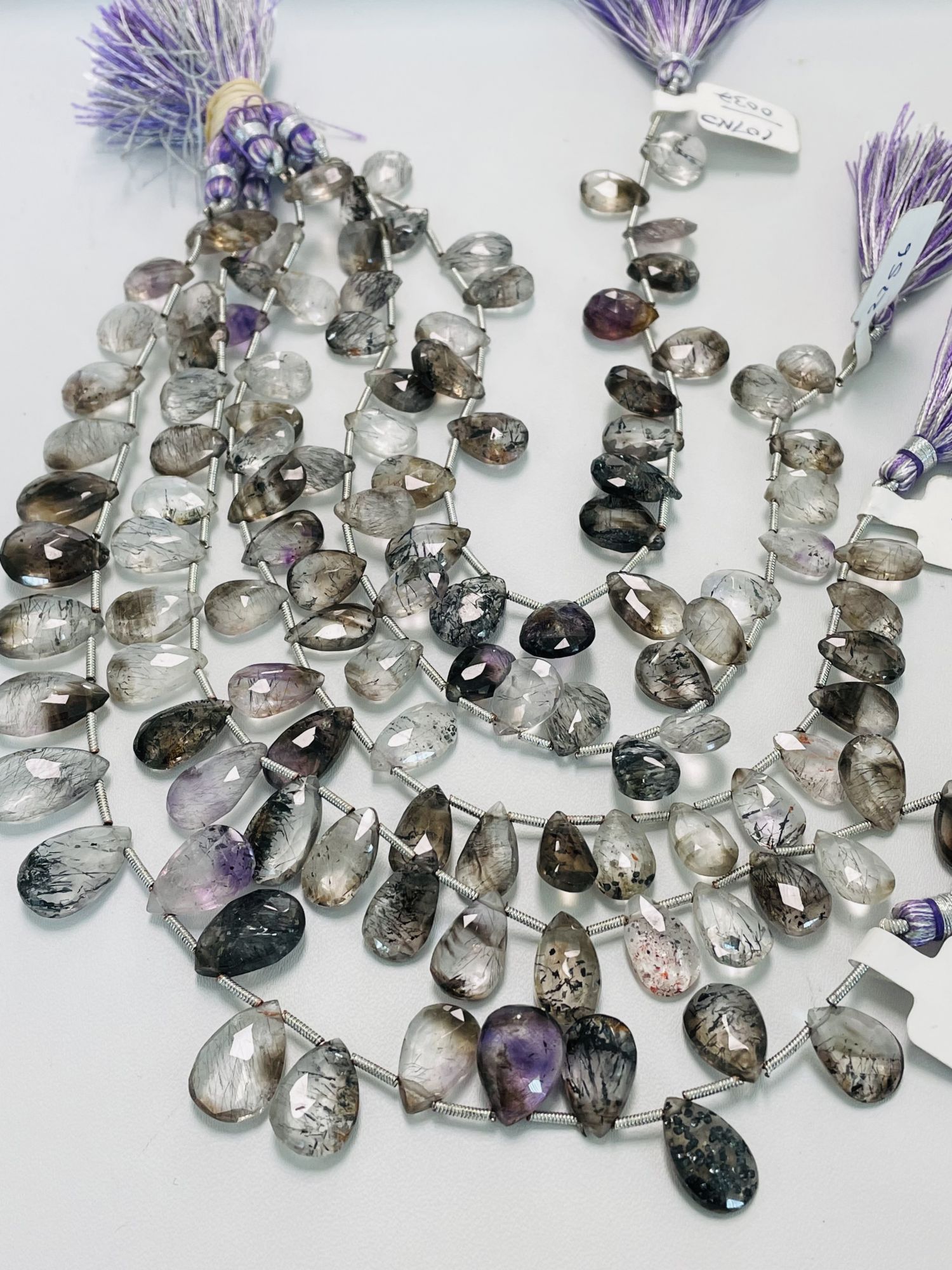 Moss Amethyst Pear Faceted