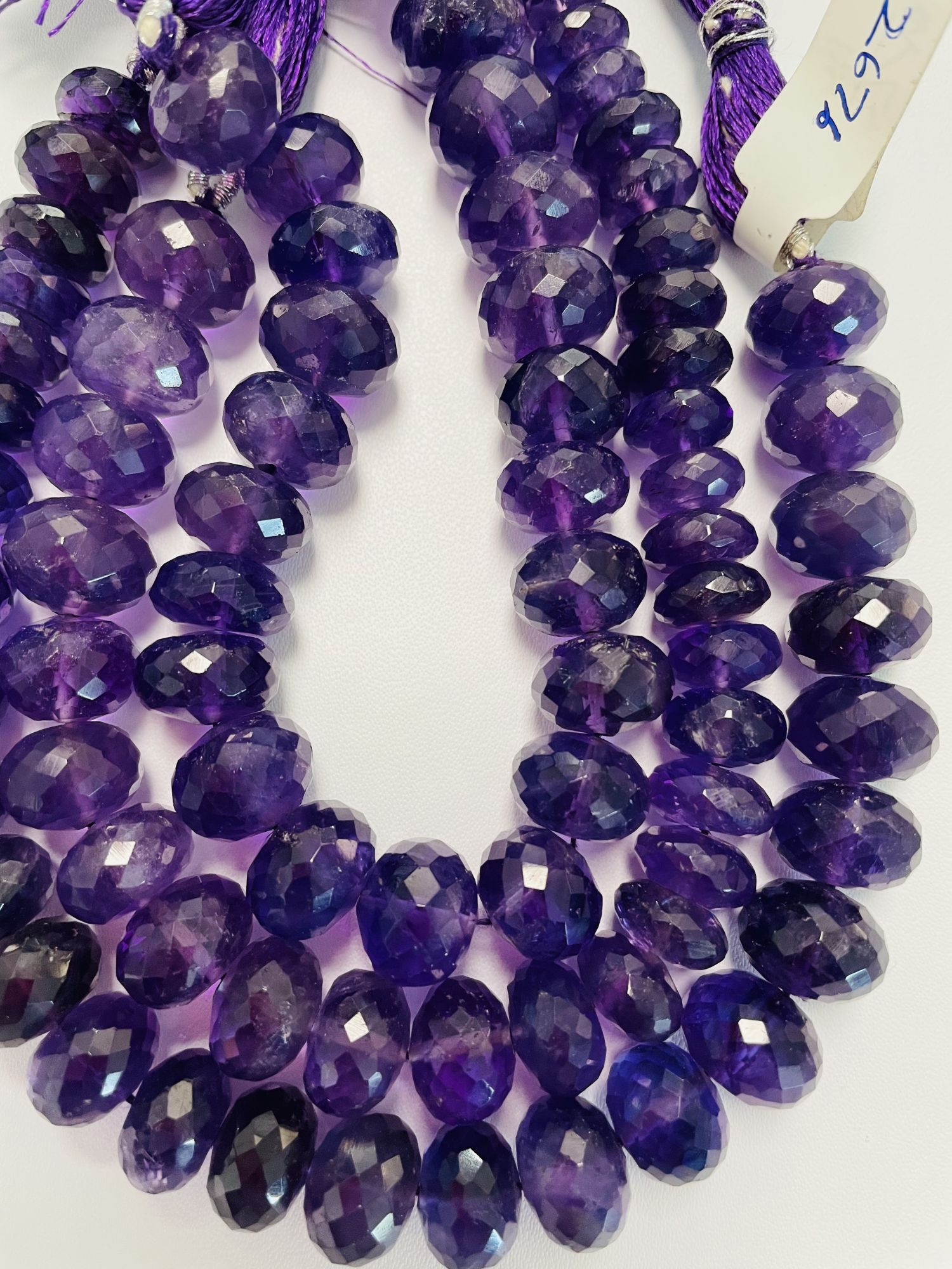 Purple Amethyst Rondelle Faceted