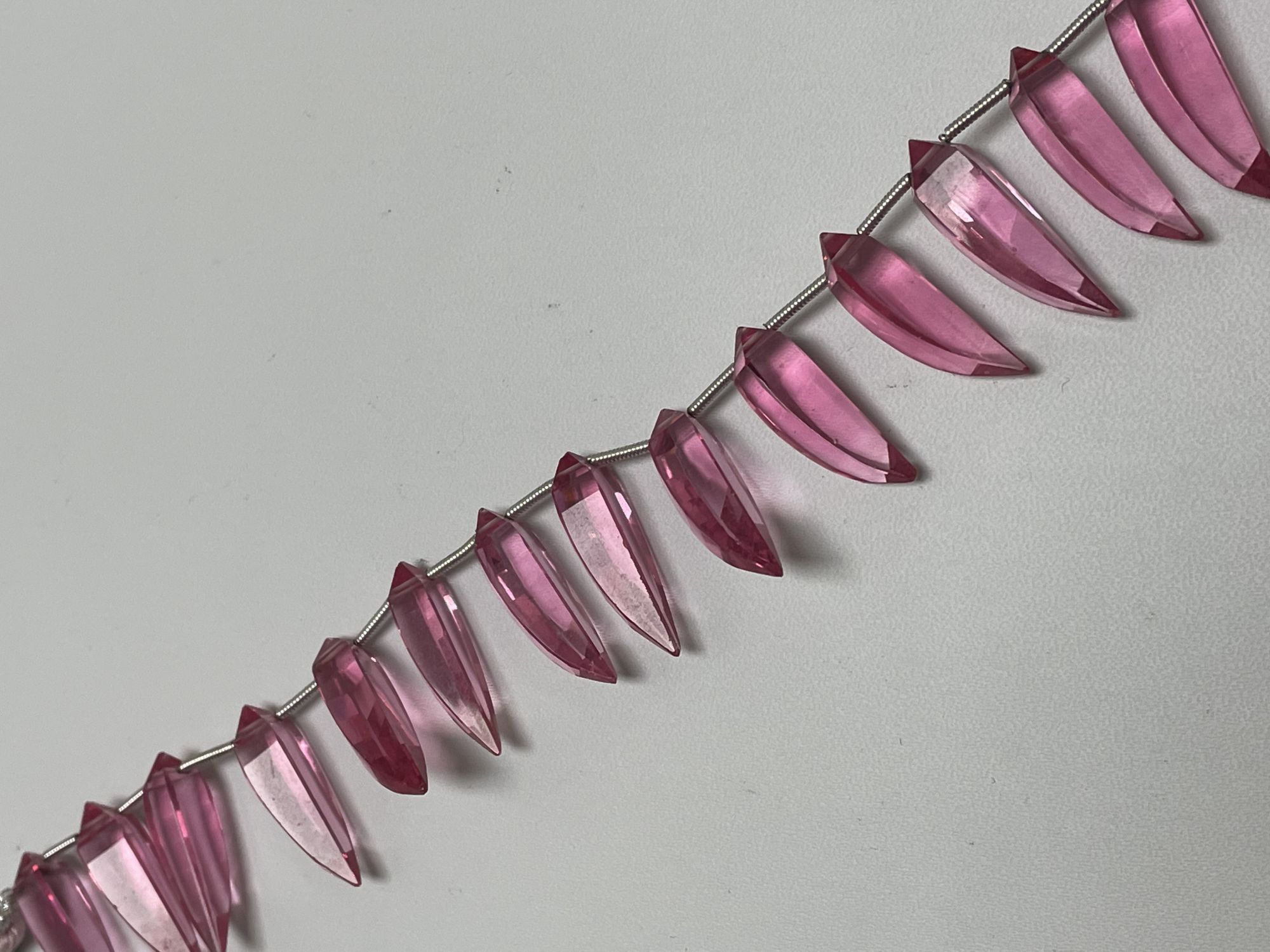 Pink Hydro Quartz Okra Faceted