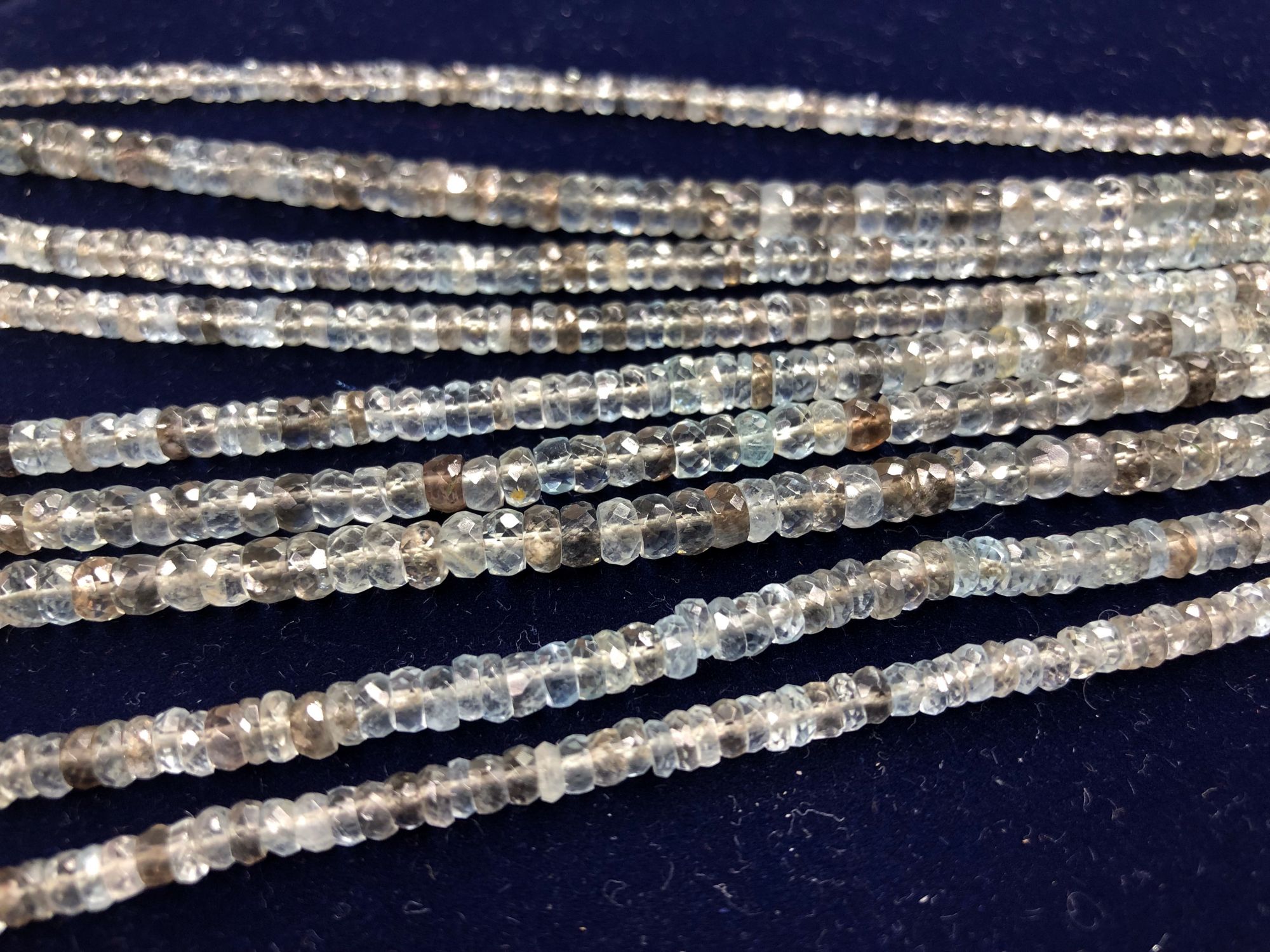 Copper Bearing Aquamarine rondelle