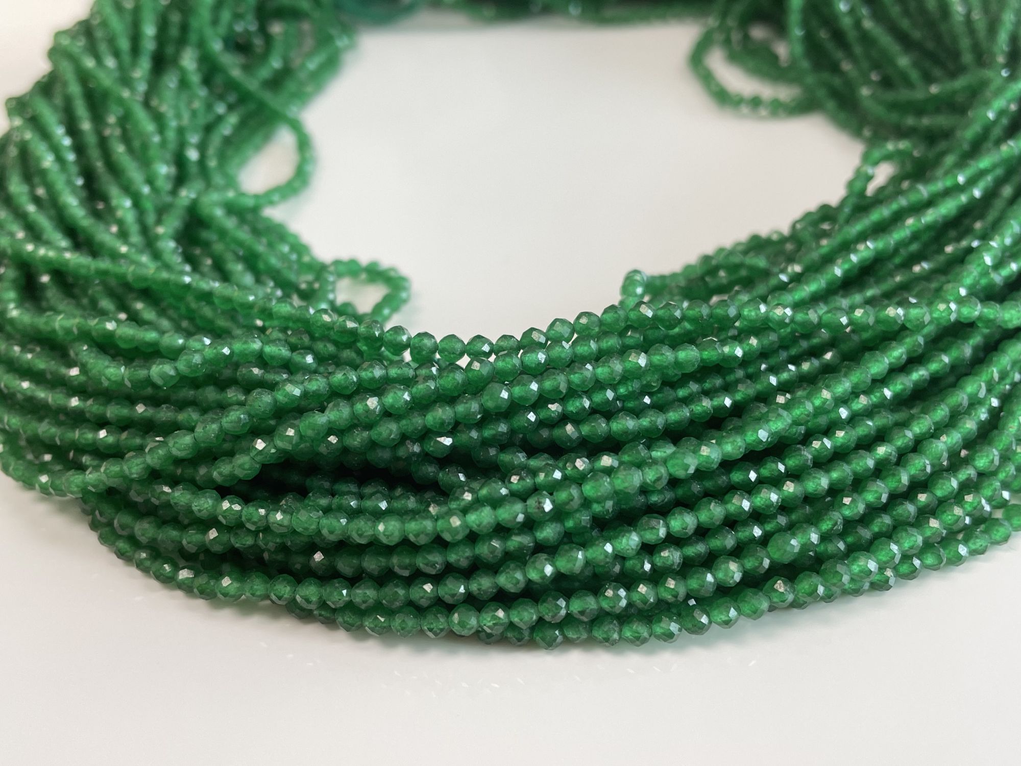 Jade Rondelle Faceted