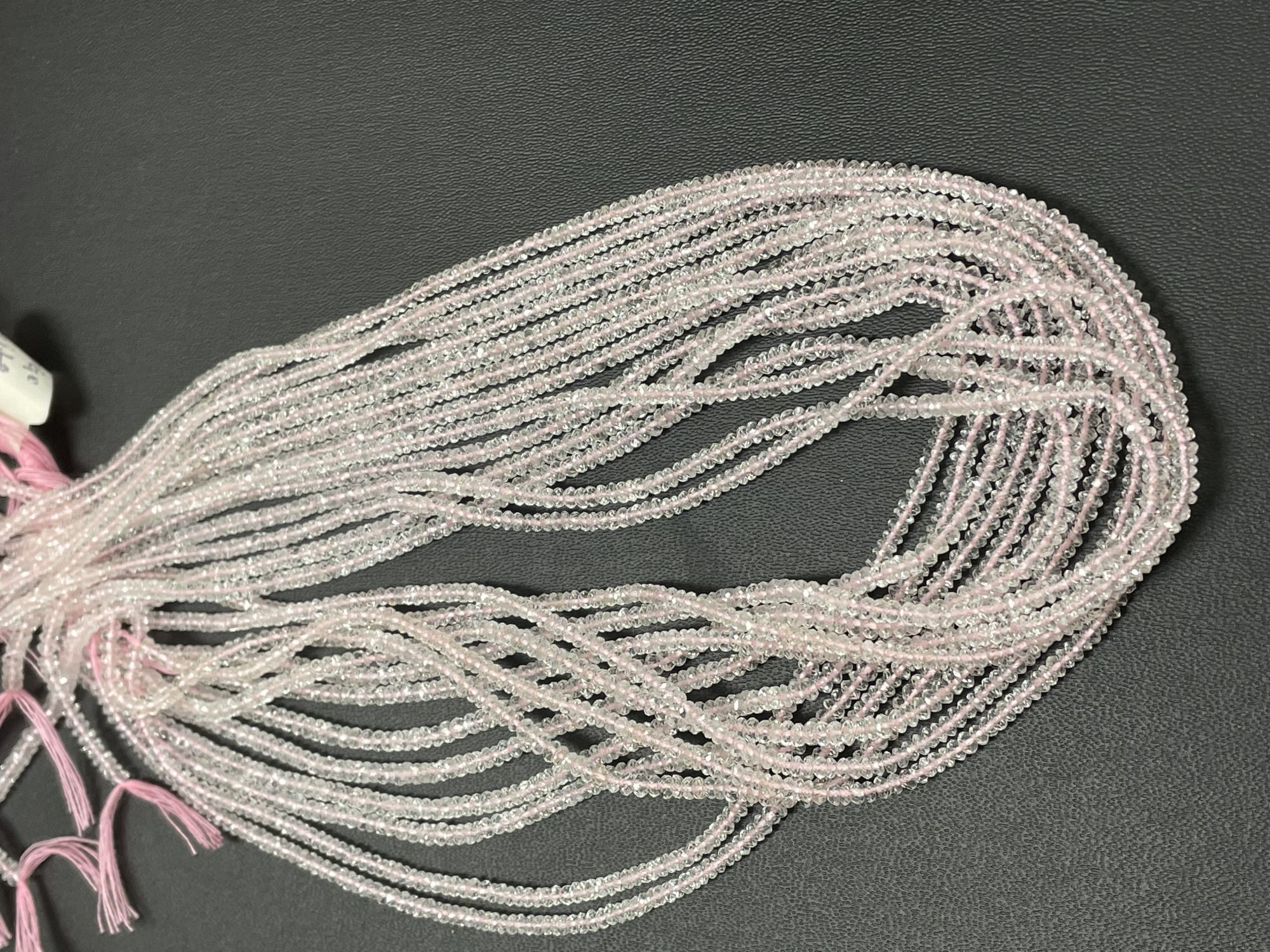 Morganite Rondelle Faceted