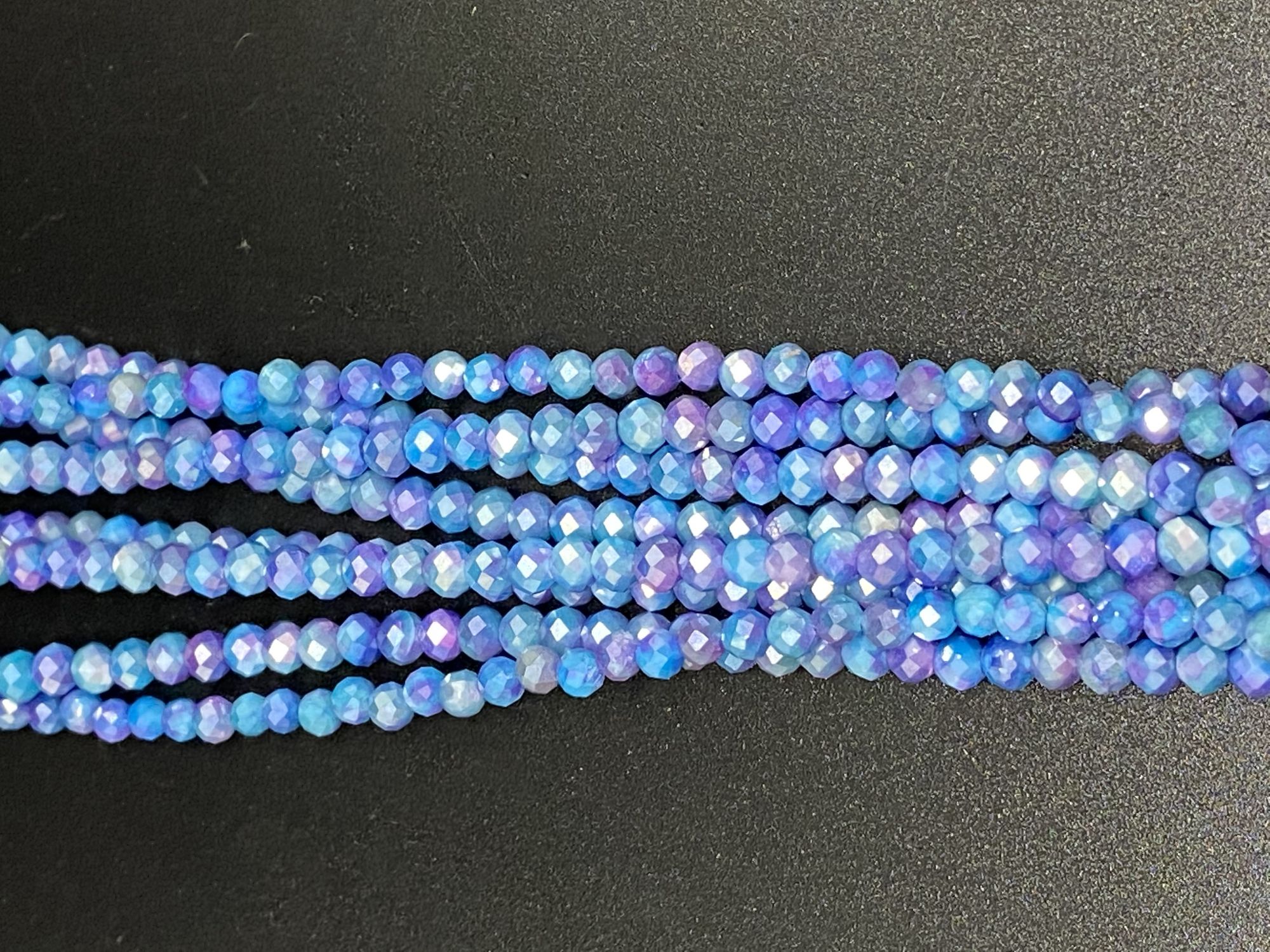 Coated Moonstone Rondelle