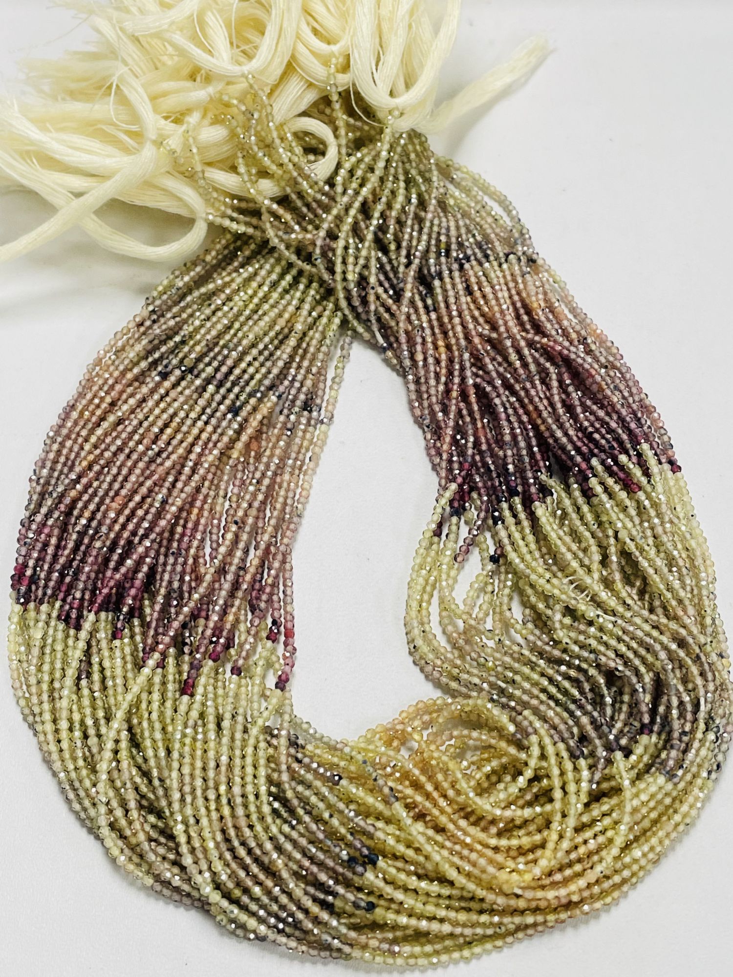 Multi Color Sapphire Rondelle Faceted