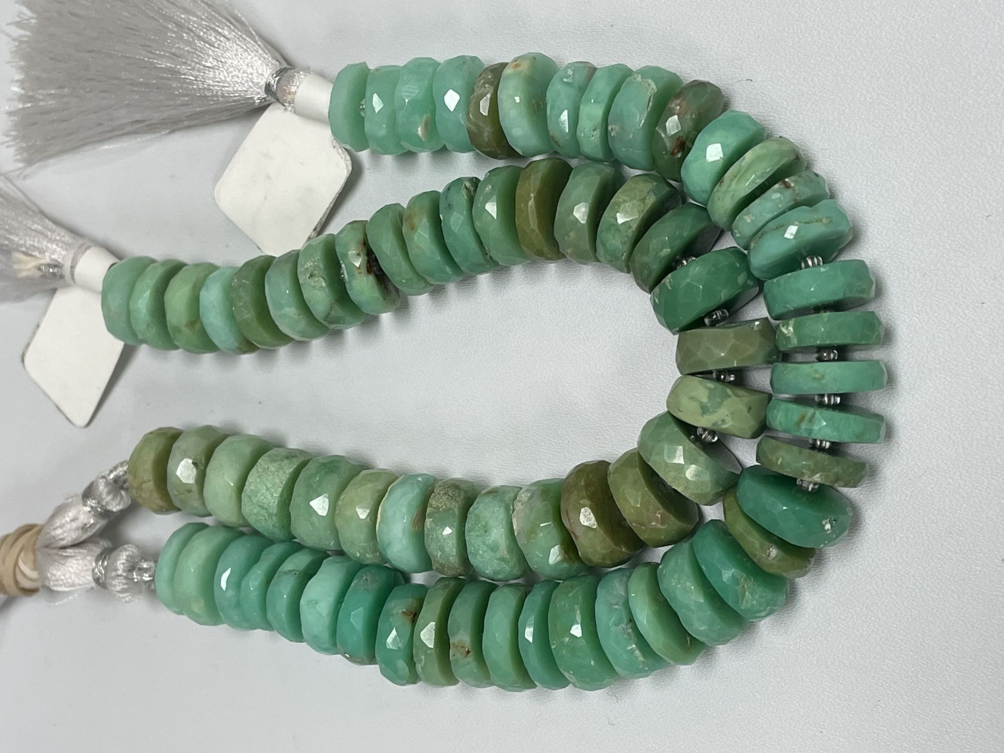 Chrysoprase Rondelle Faceted