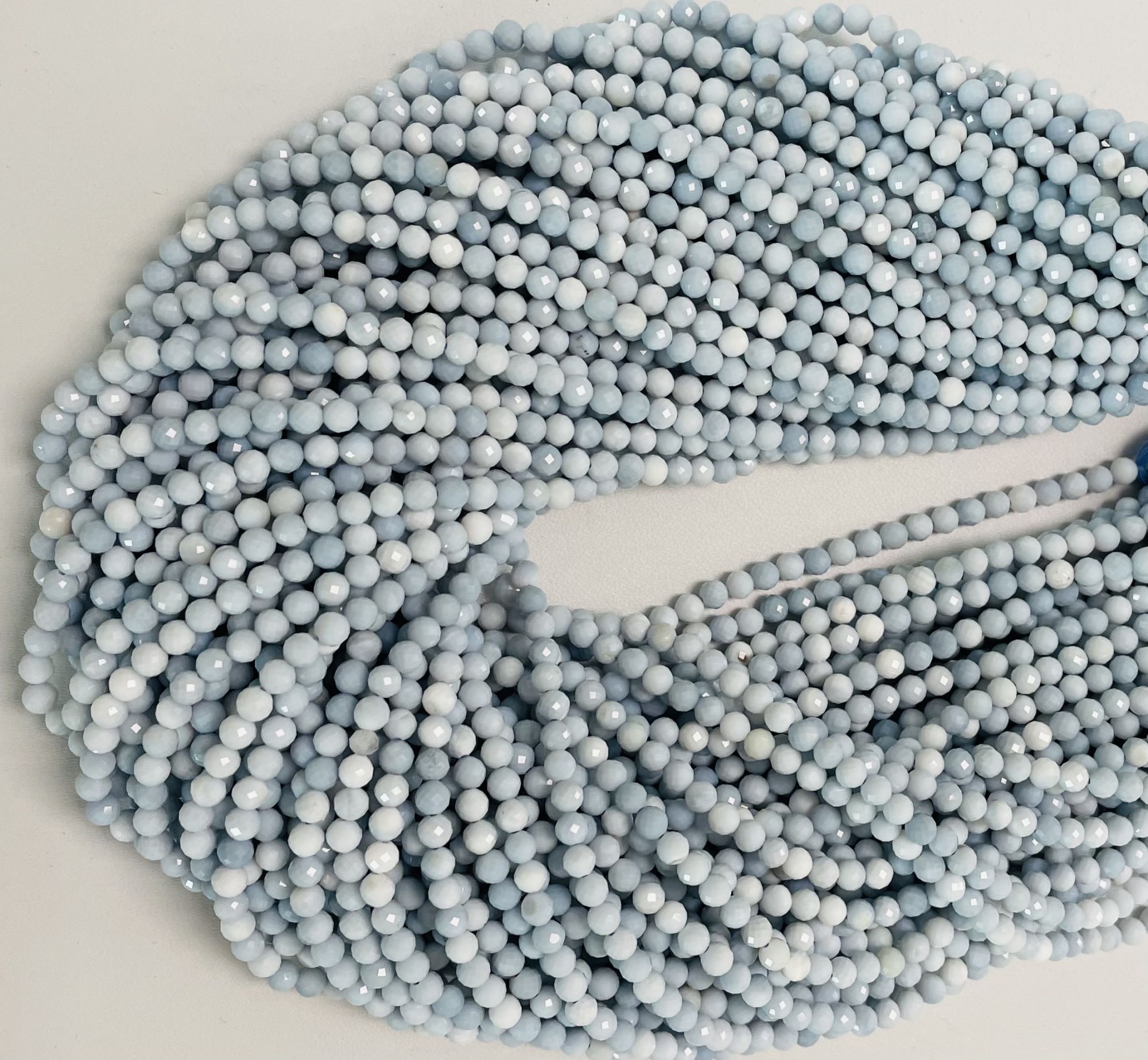 Opal Rondelle Faceted