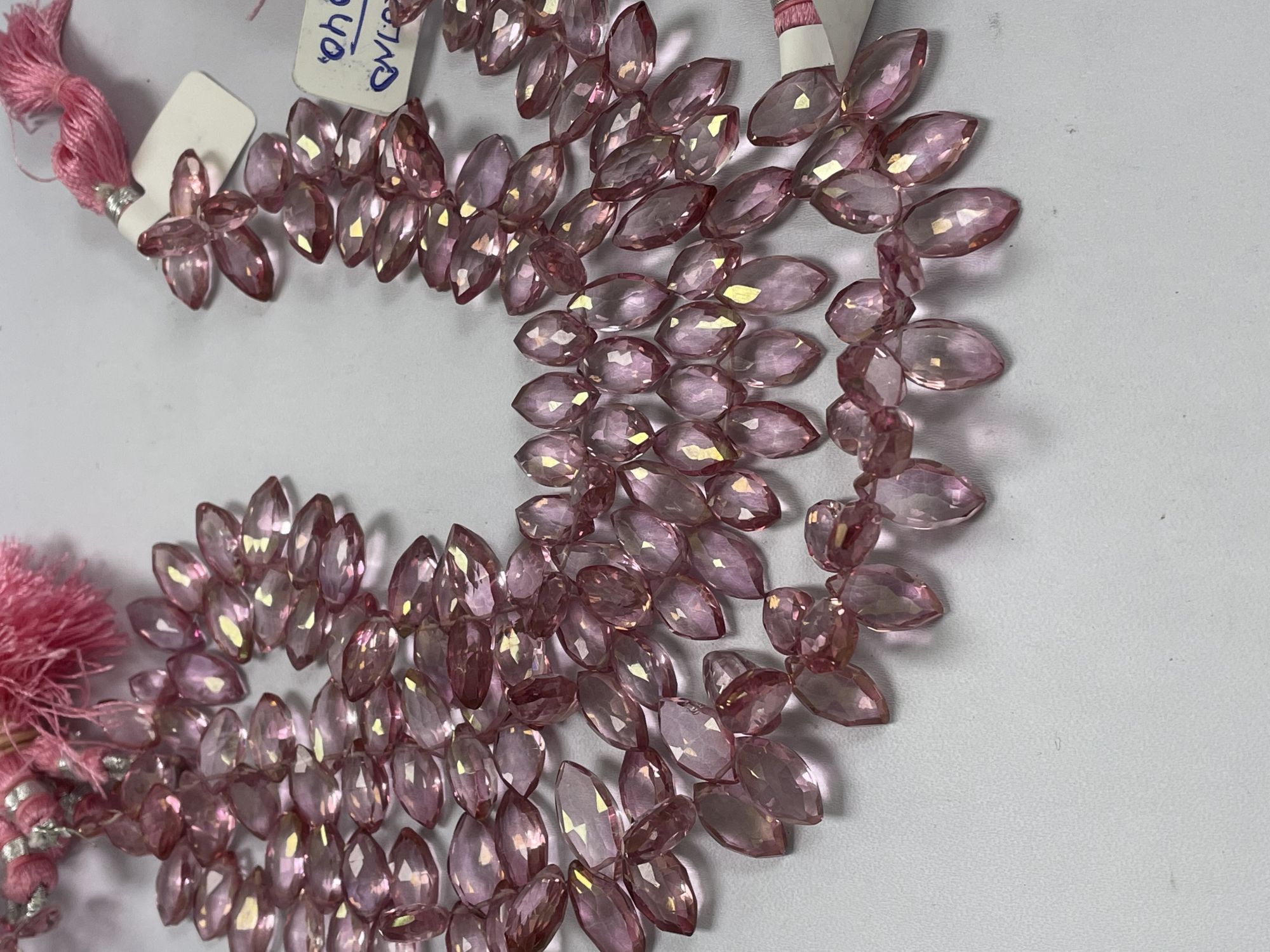 Pink Mystic Quartz Marquise Faceted
