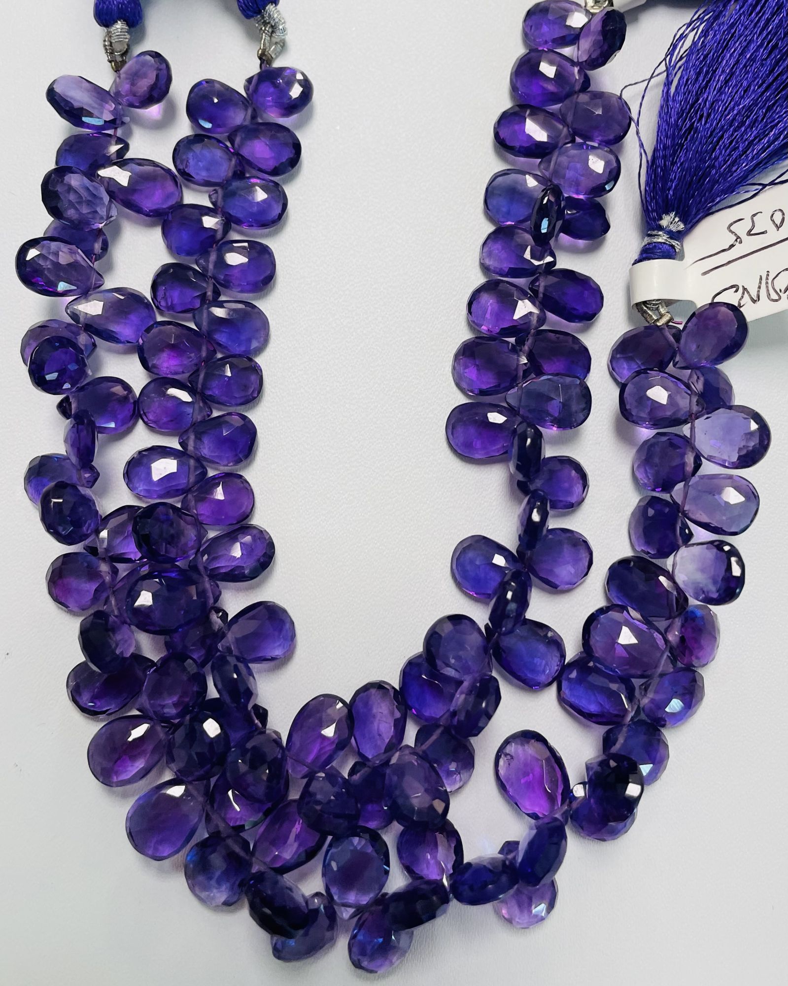 Purple Amethyst Pear Faceted