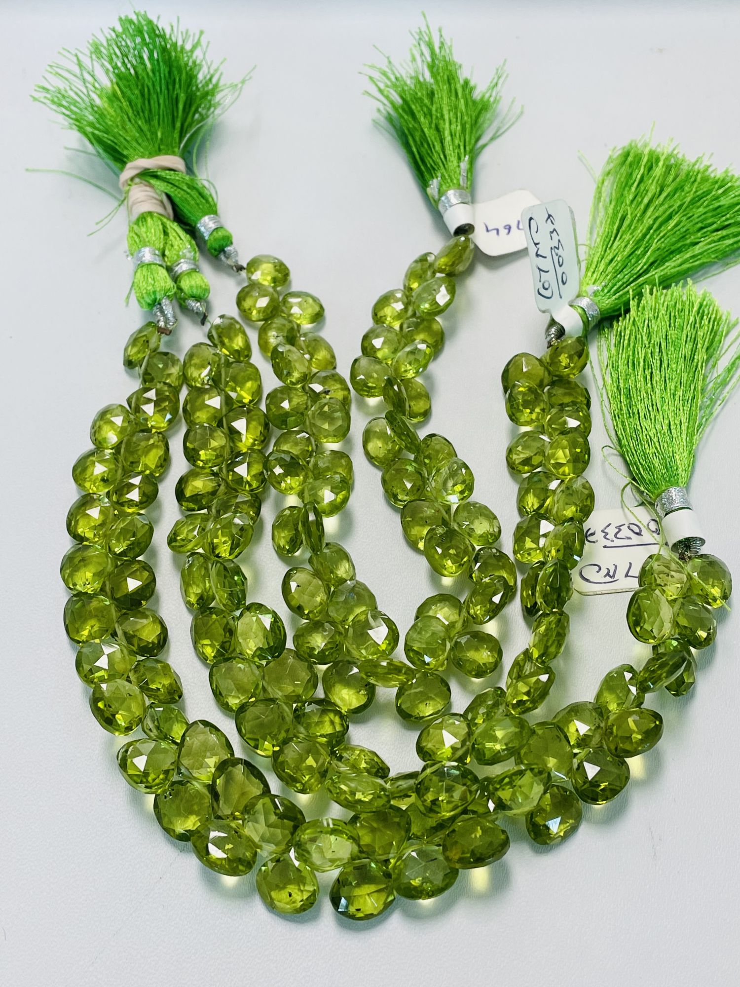 Peridot Heart Faceted