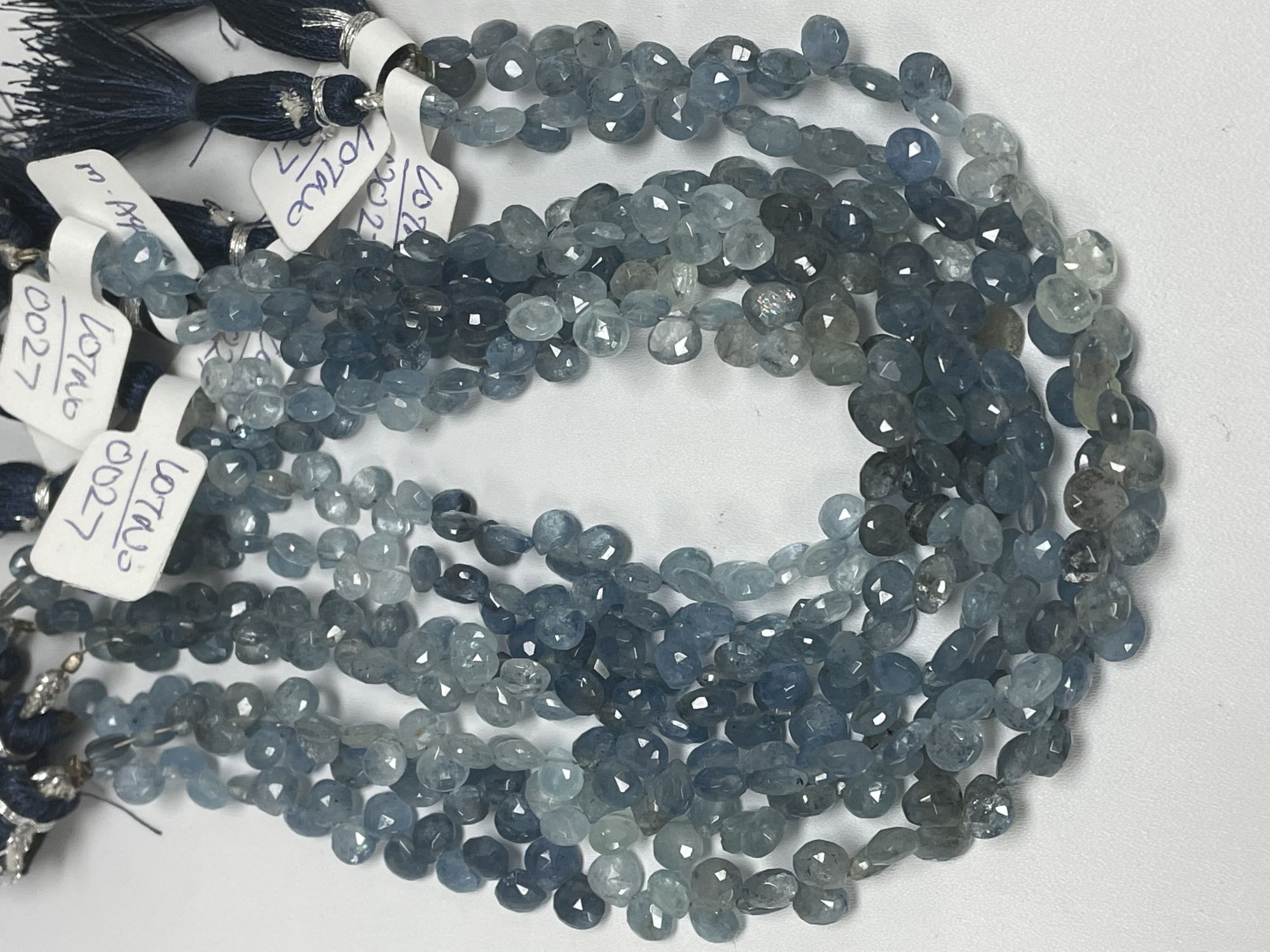 Aquamarine Heart Faceted