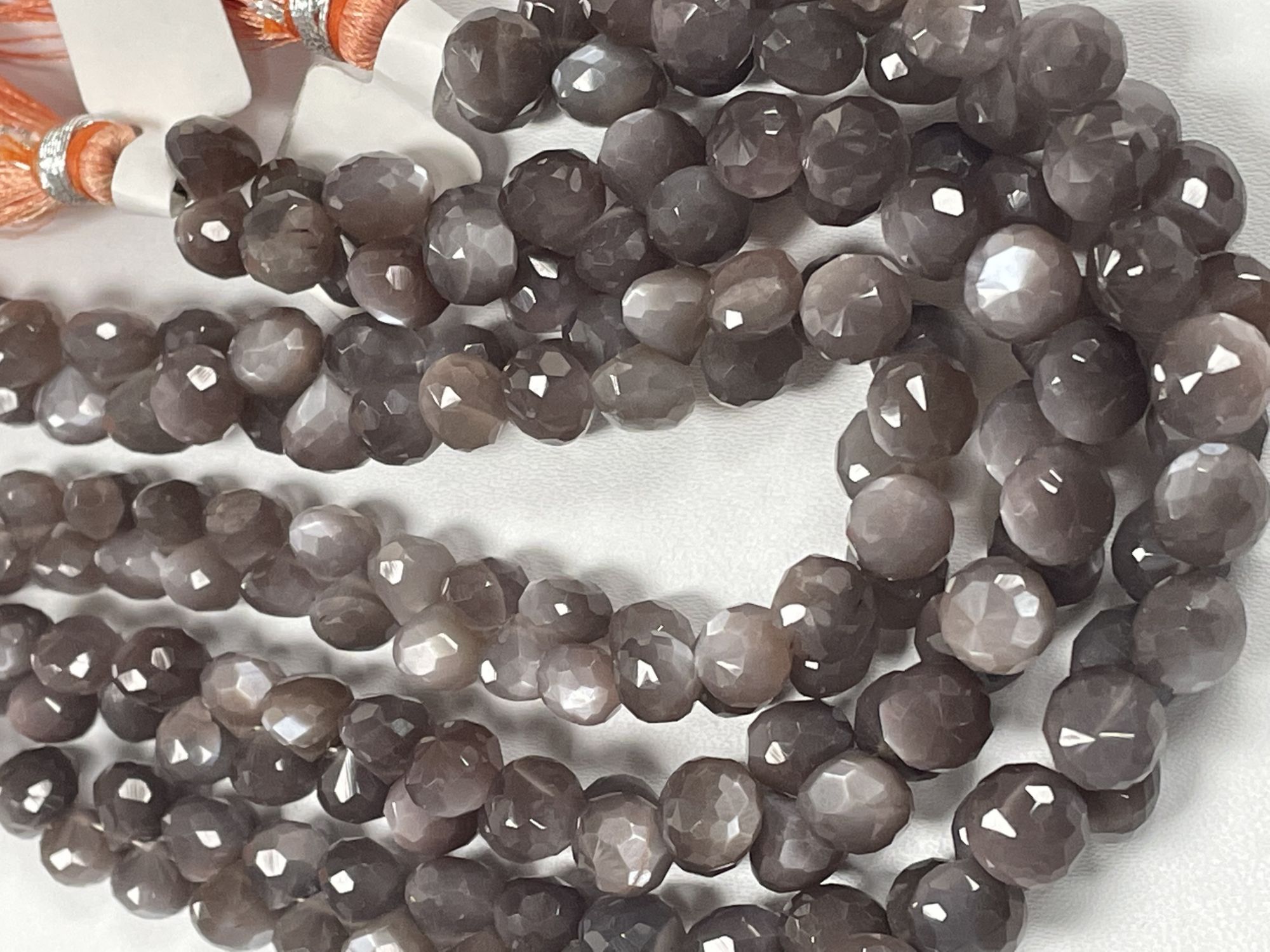 Chocolate Moonstone Onion Faceted