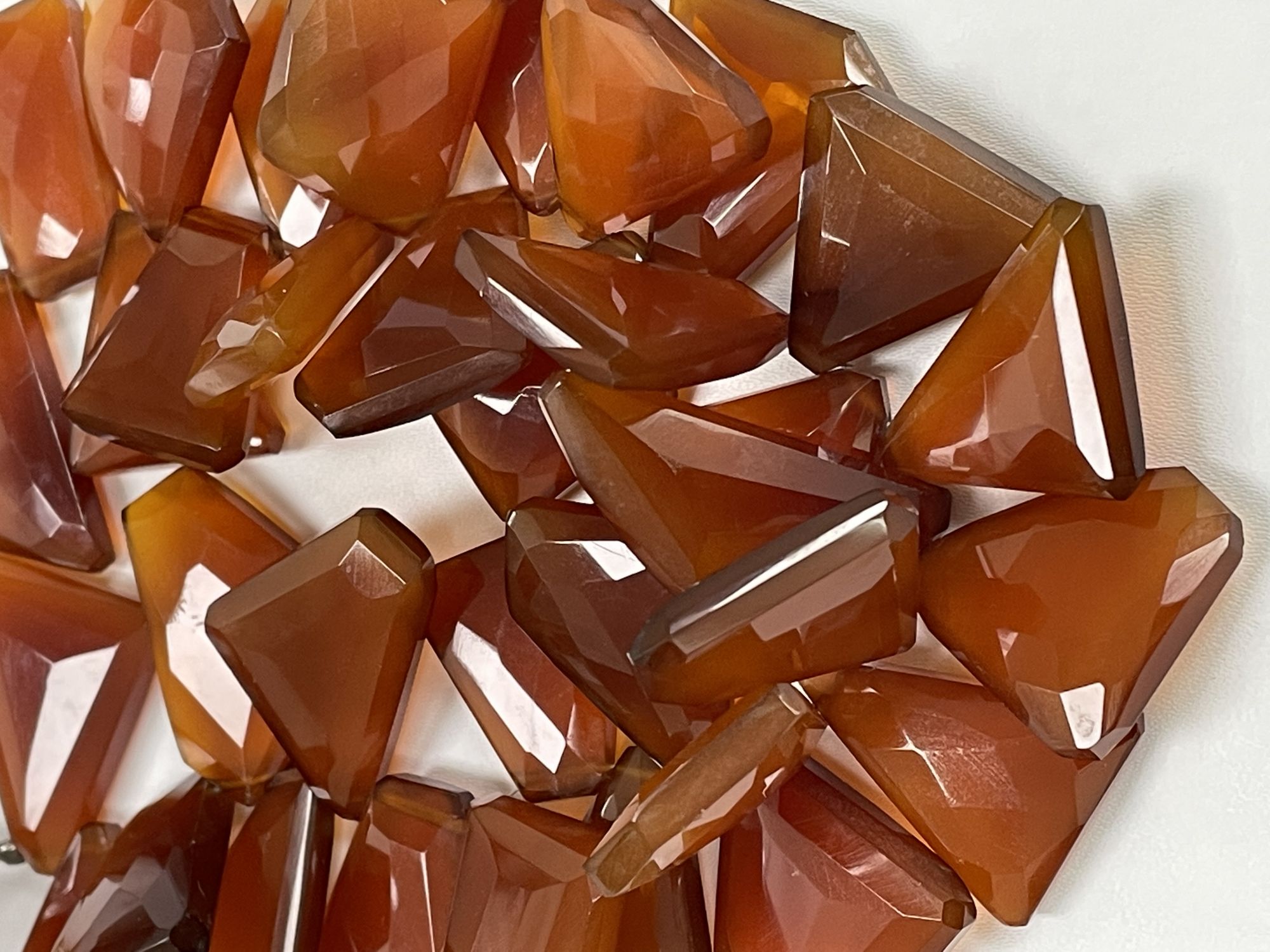 Brown Chalcedony Funky Cut Faceted