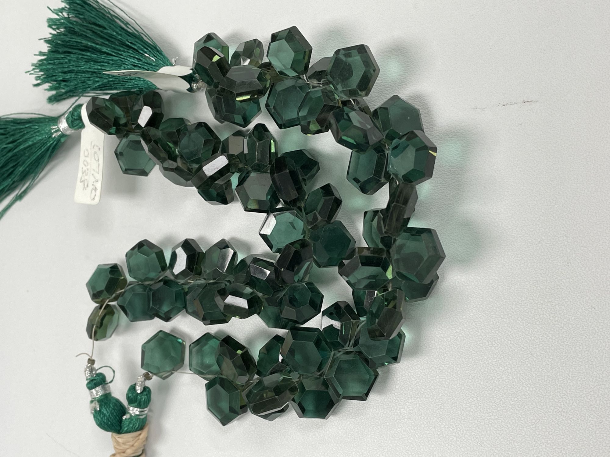 Green Hydro Quartz Hexagon Faceted