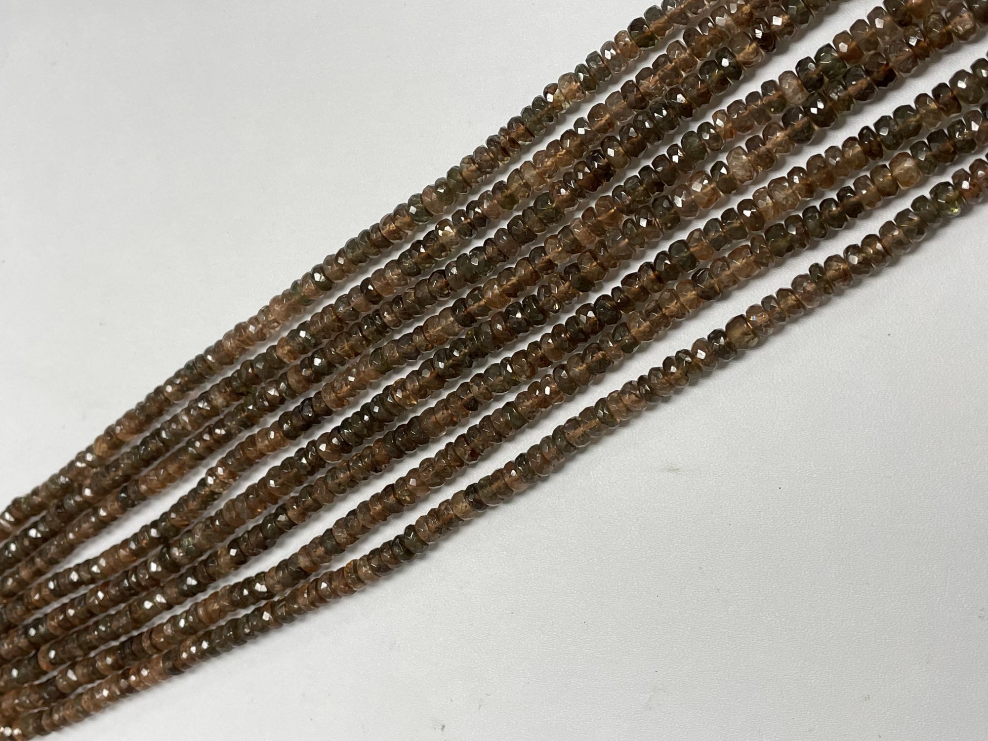 Andalusite Rondelle Faceted