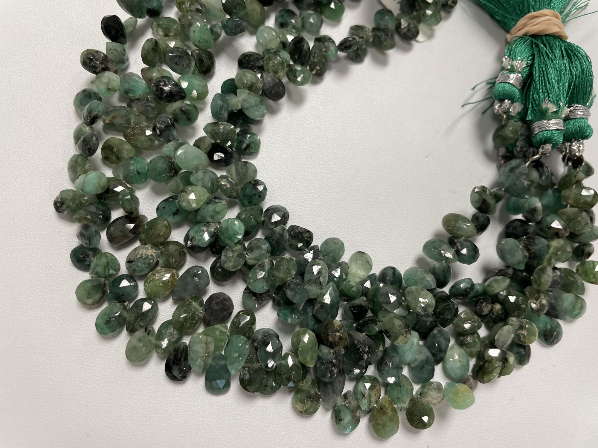 Brazilian Emerald Pears Faceted