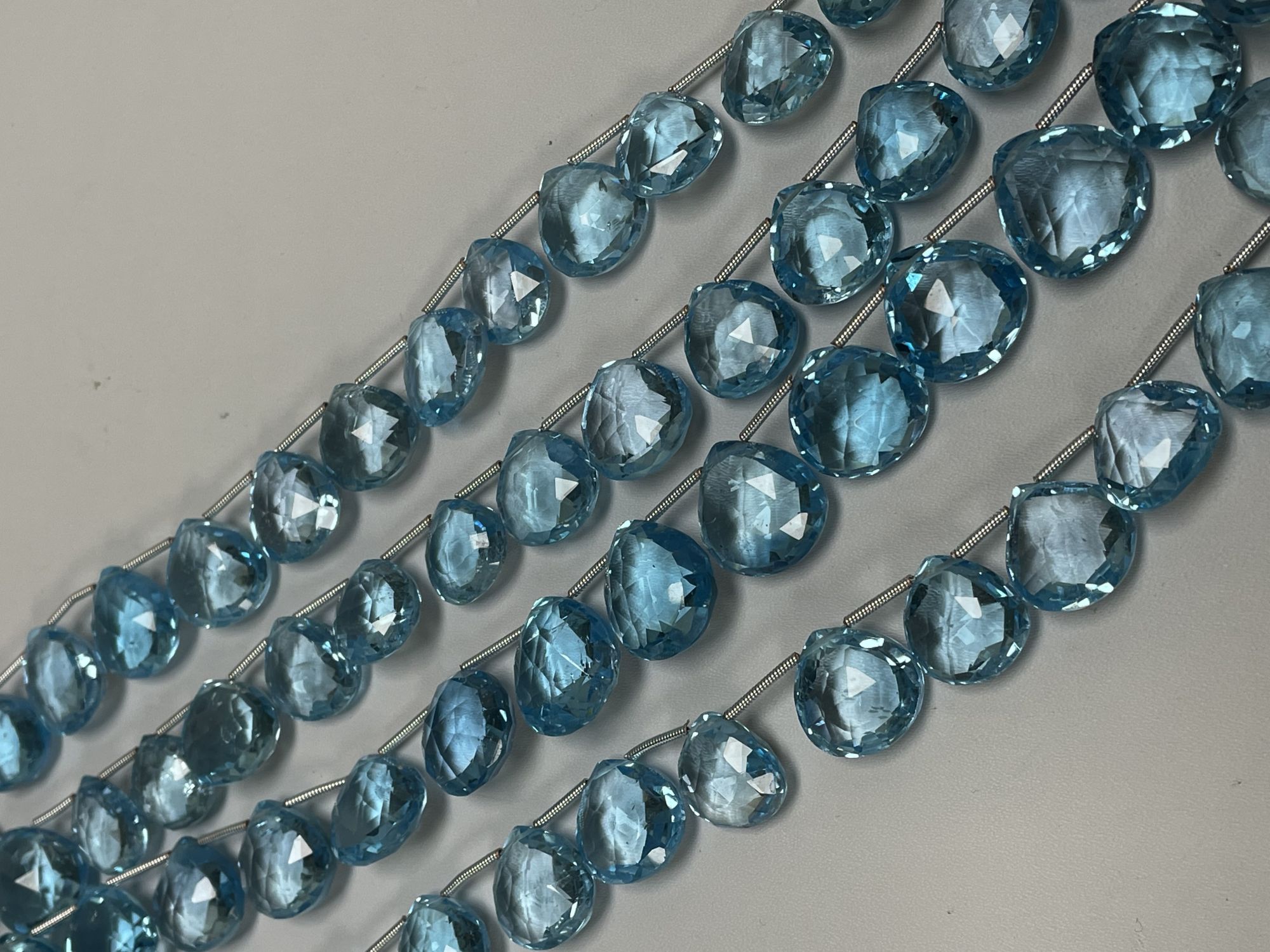 Sky Blue Topaz Heart Faceted