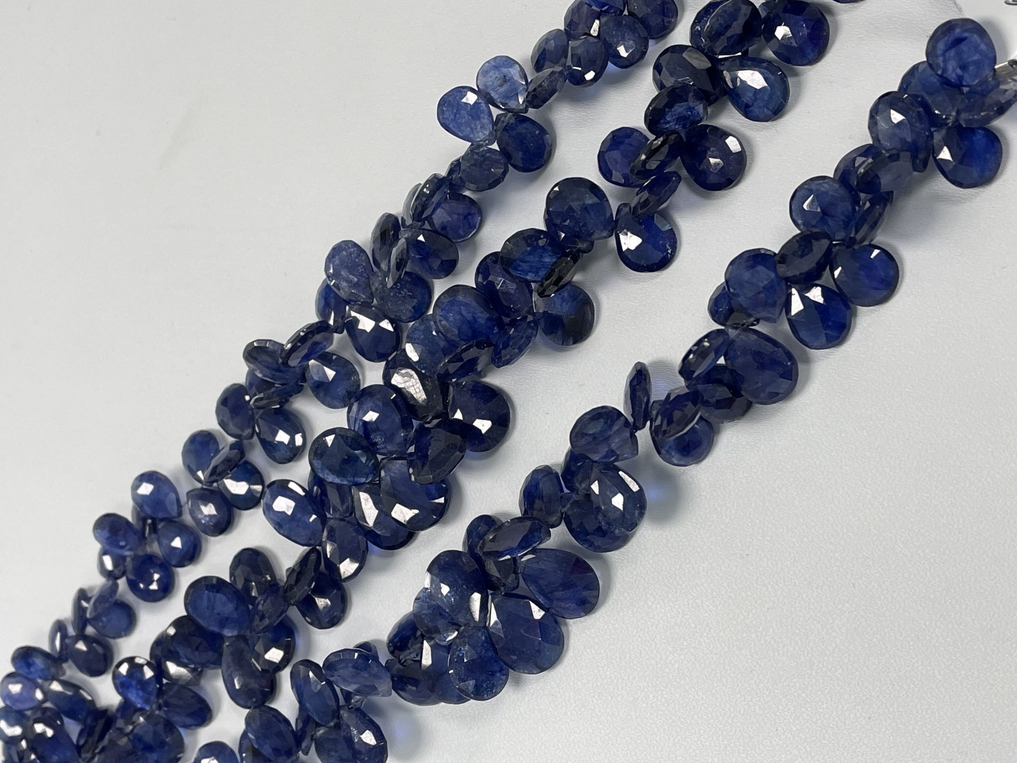 Blue Sapphire Pear Faceted